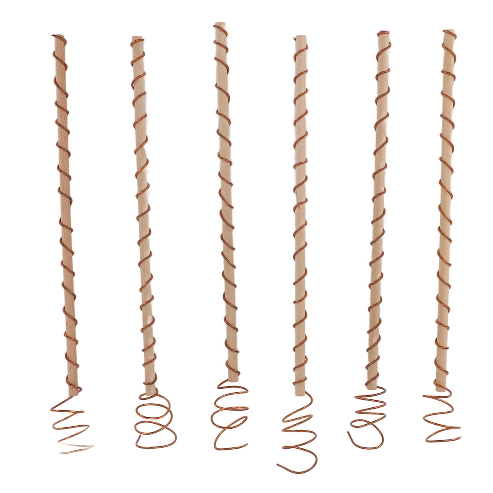 6PCS Electroculture Stakes Stable Support Garden Antenna Copper Coil for Growing Garden Plants Fruits Vegetables - Image 8