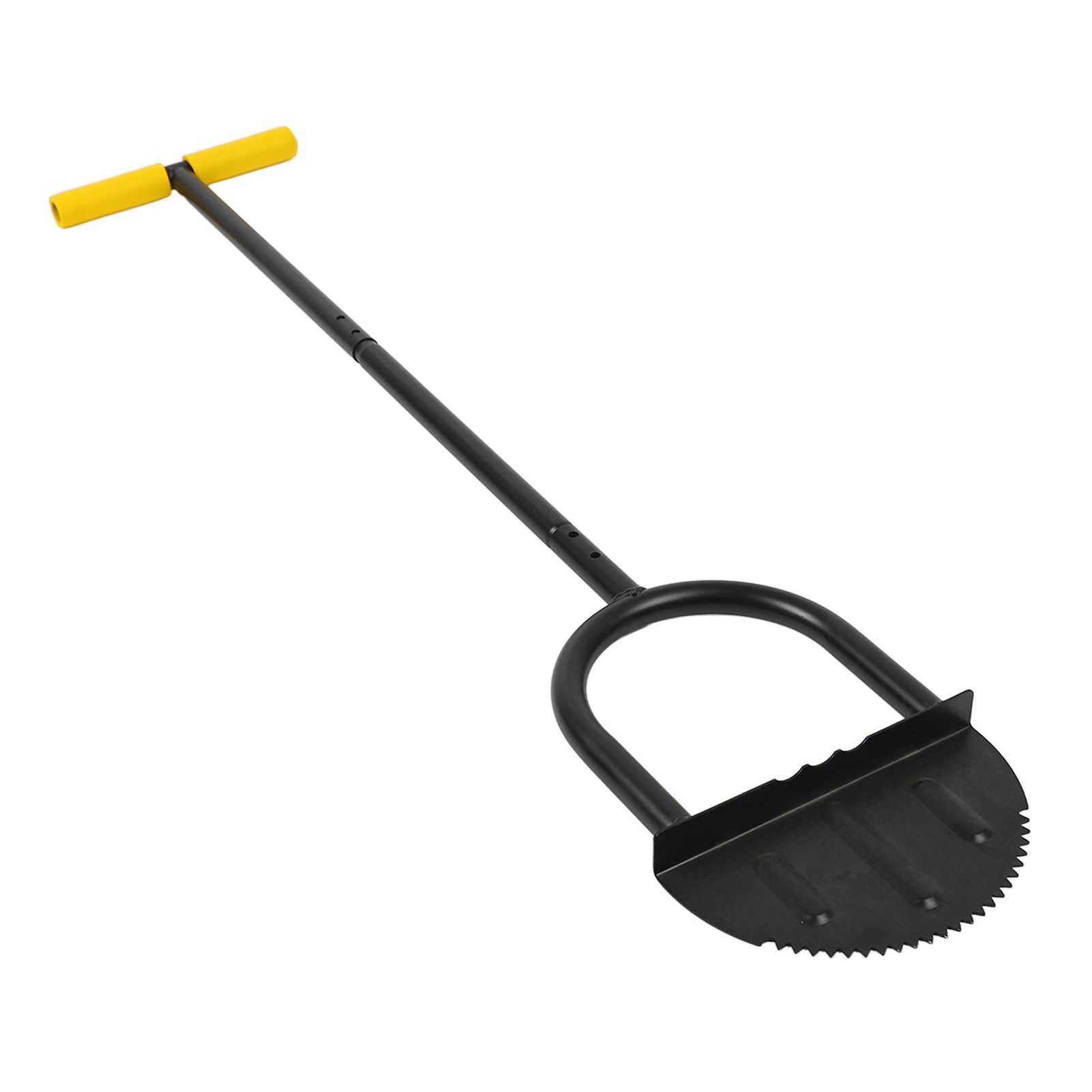 Lawn Edger Tool Half Moon Sharp Saw Tooth Long Handle Hand Edging Tools for Yard Garden Sidewalk Landscaping - Image 4