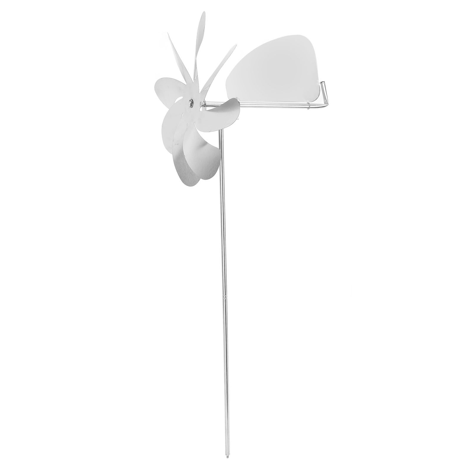 360 Degree Rotation Swivel Weathervane Stainless Steel Windmill Weather Vane for Outdoor Yard - Image 1