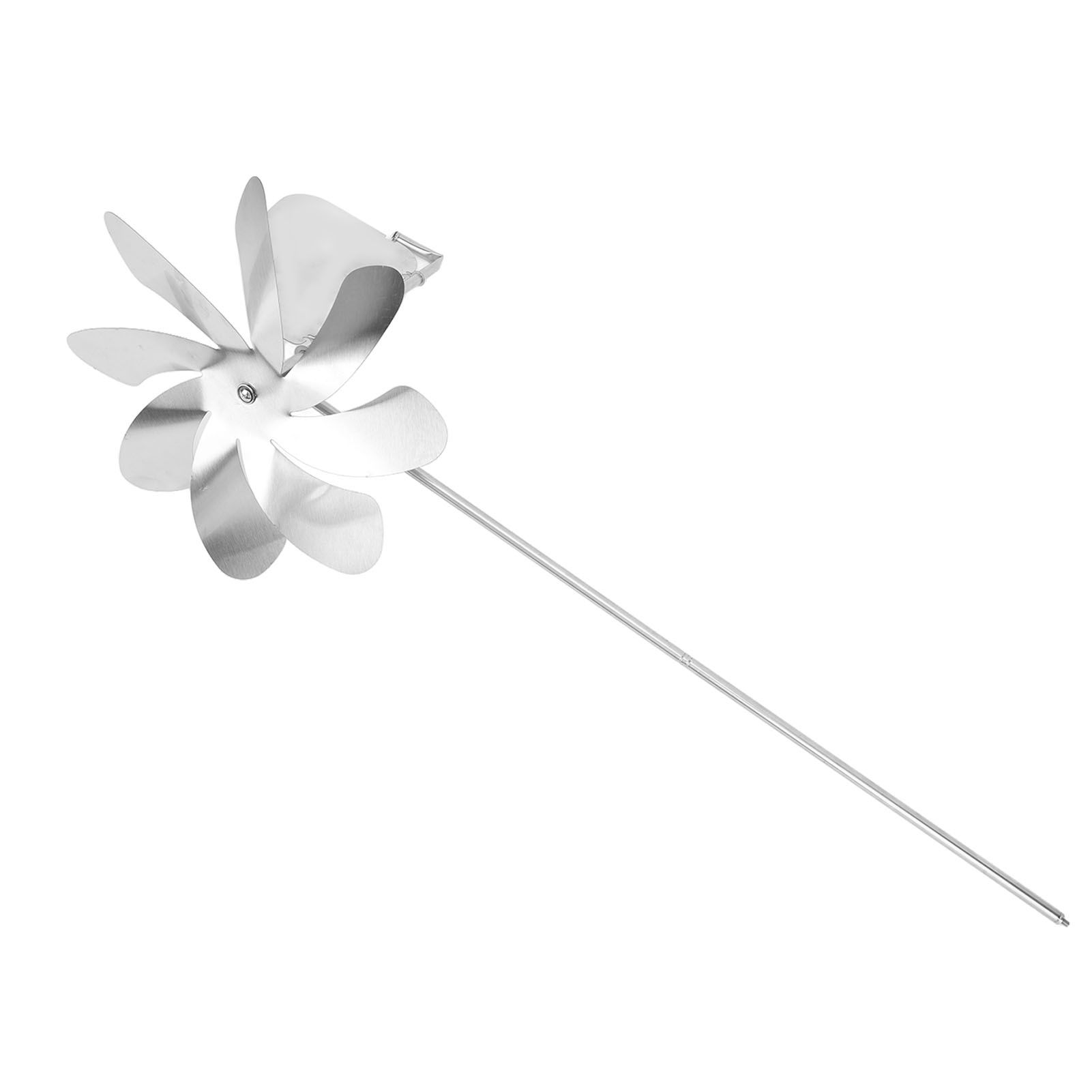 360 Degree Rotation Swivel Weathervane Stainless Steel Windmill Weather Vane for Outdoor Yard - Image 2