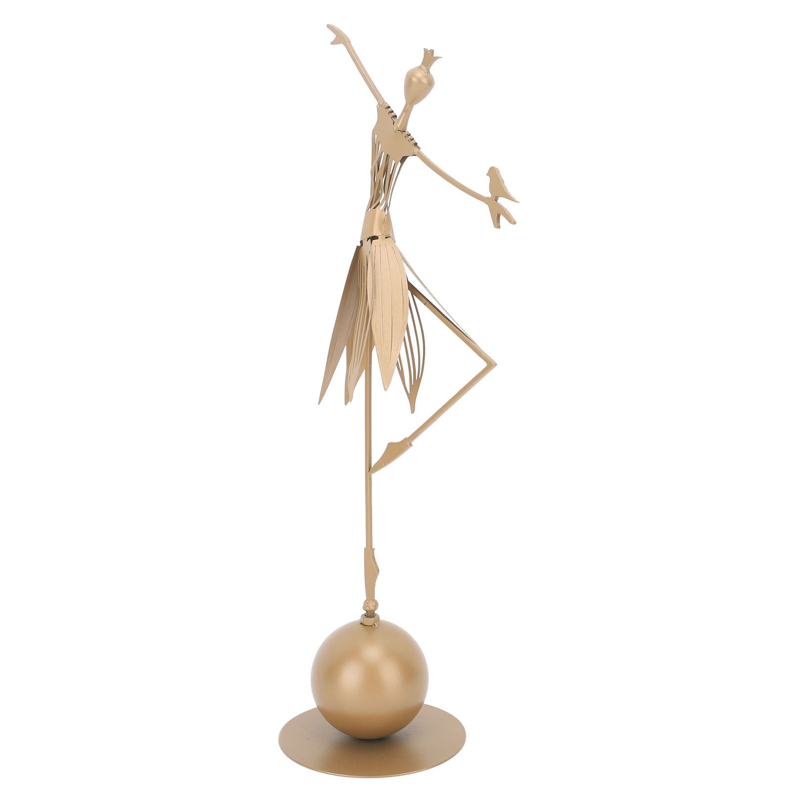 Dancing Girl Statue Metal Outdoor Sculpture Garden Decoration for Lawn Bookshelf Terrace - Image 3