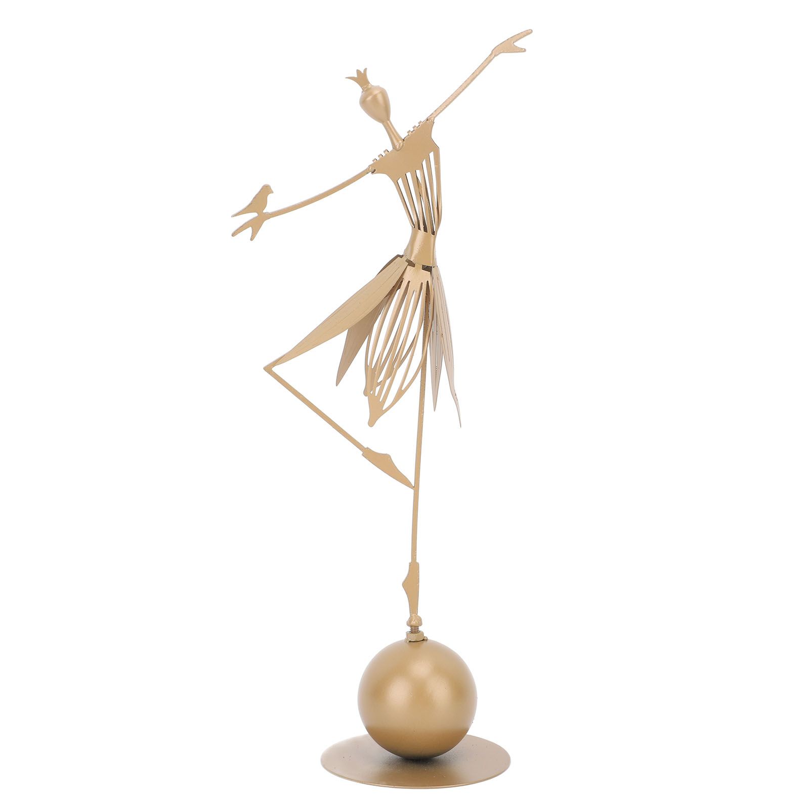Dancing Girl Statue Metal Outdoor Sculpture Garden Decoration for Lawn Bookshelf Terrace - Image 4