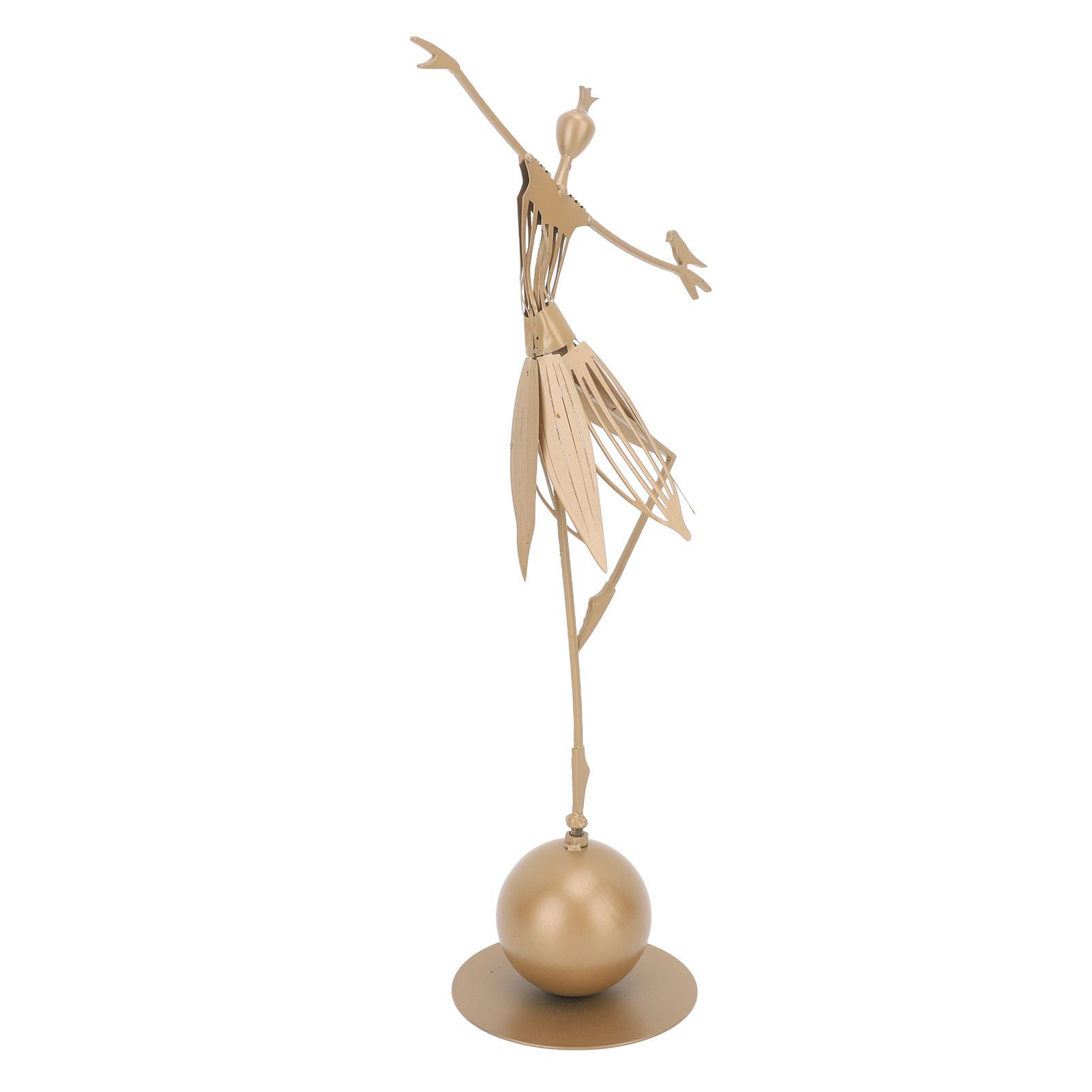 Dancing Girl Statue Metal Outdoor Sculpture Garden Decoration for Lawn Bookshelf Terrace - Image 5