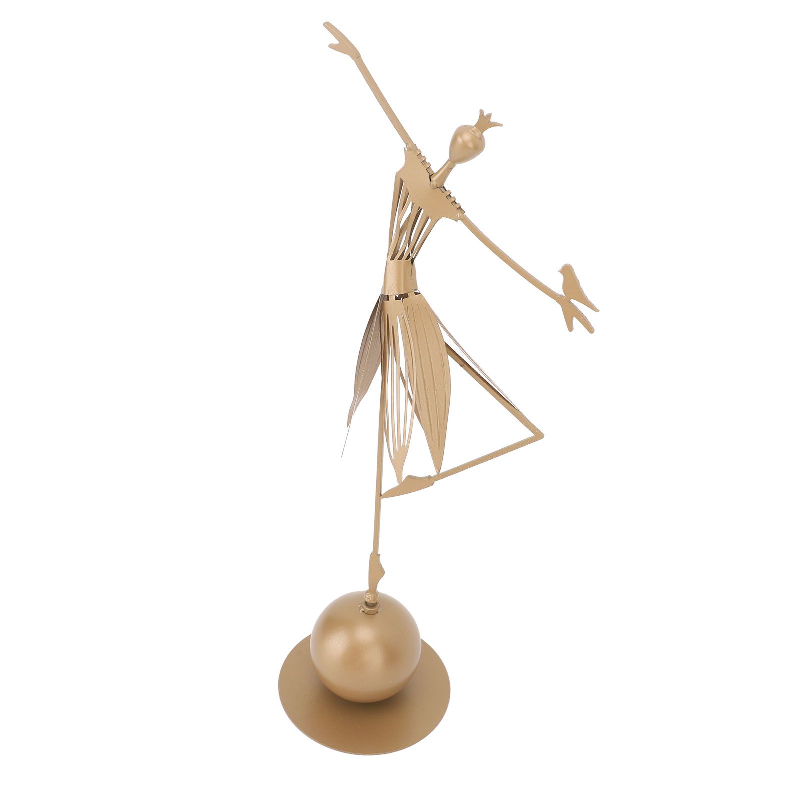 Dancing Girl Statue Metal Outdoor Sculpture Garden Decoration for Lawn Bookshelf Terrace - Image 6