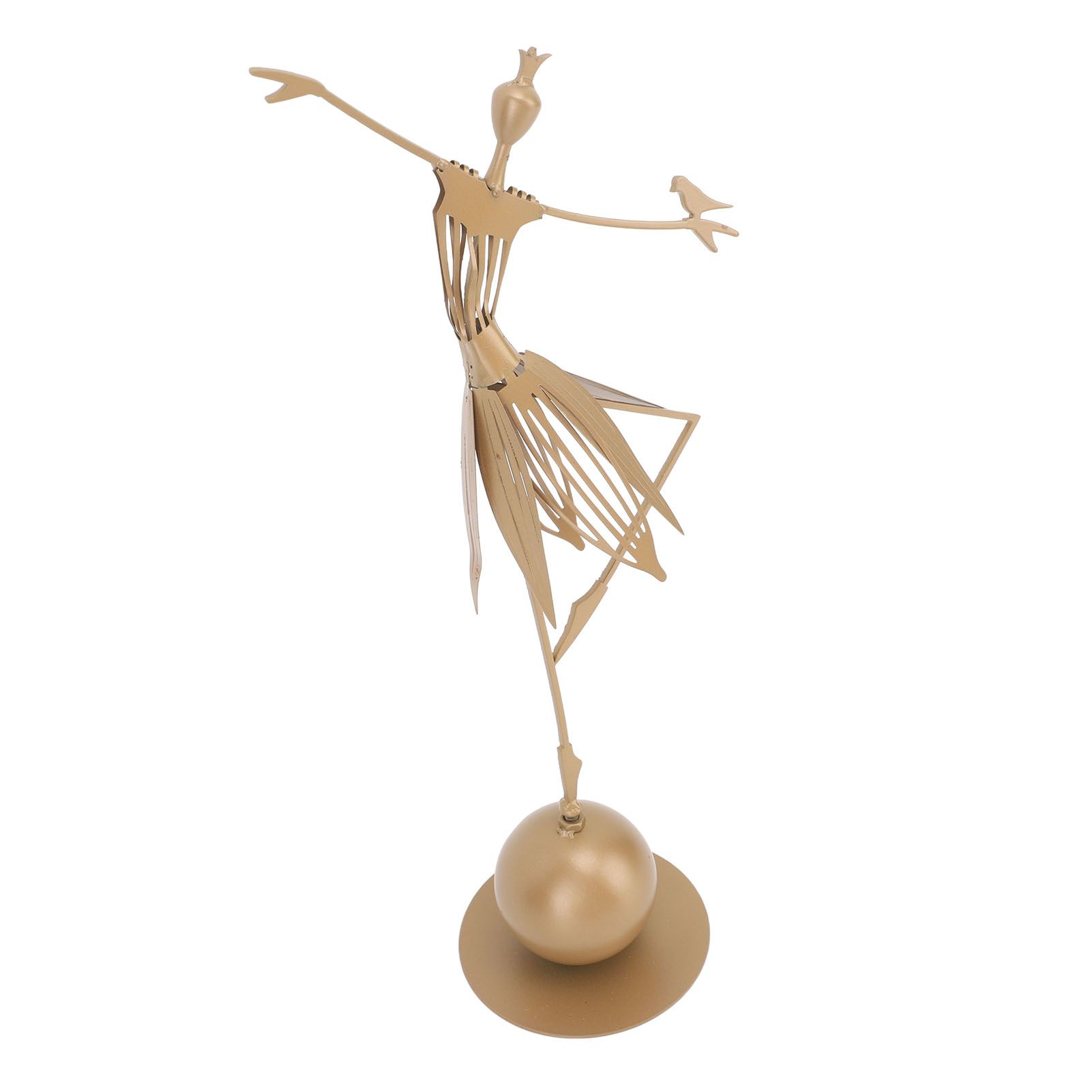 Dancing Girl Statue Metal Outdoor Sculpture Garden Decoration for Lawn Bookshelf Terrace - Image 7