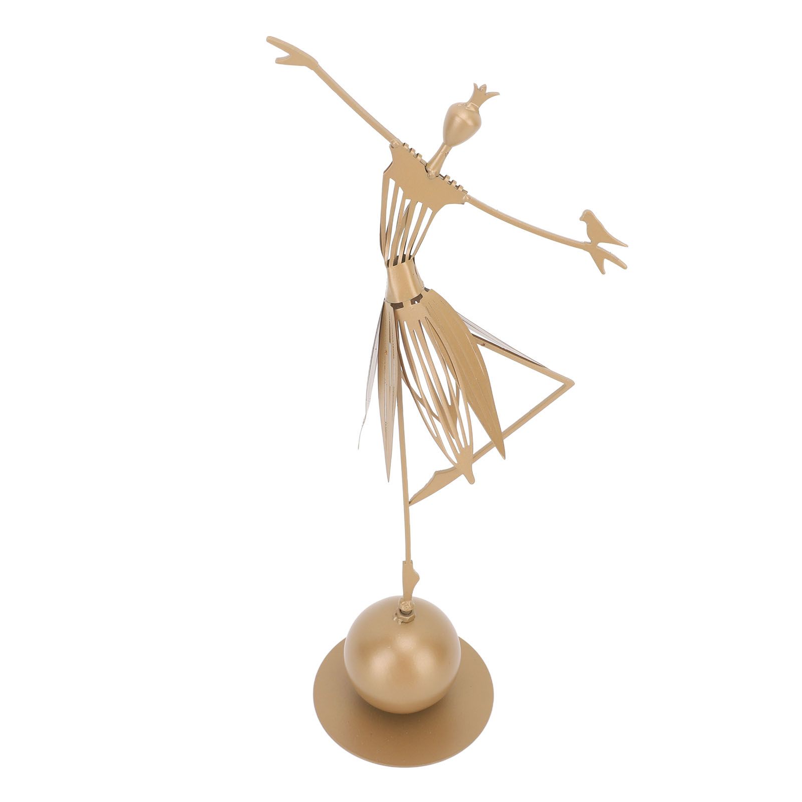 Dancing Girl Statue Metal Outdoor Sculpture Garden Decoration for Lawn Bookshelf Terrace - Image 8