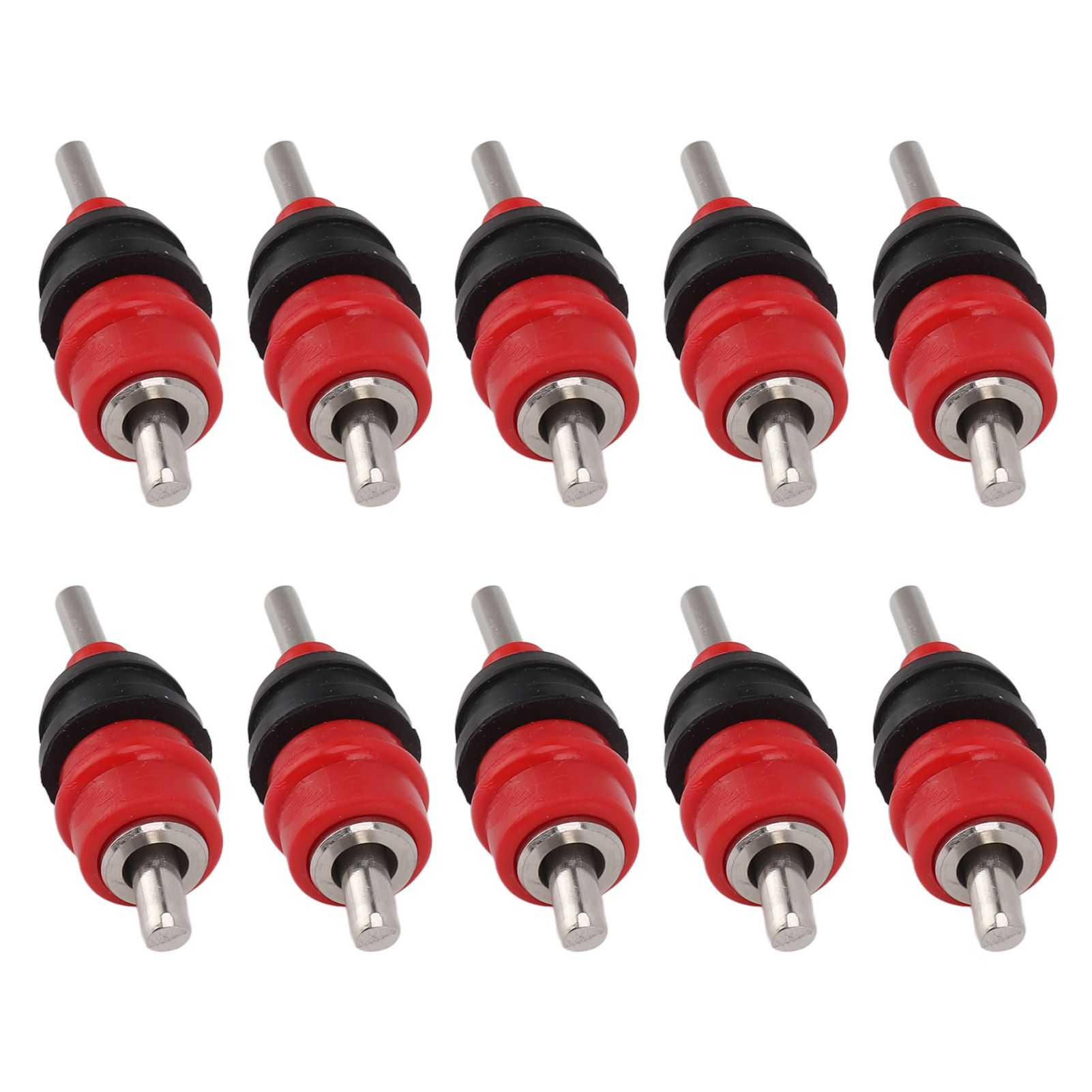 10pcs Automatic Chicken Water Nipple 360 Degree Poultry Drinking Water Chicken Duck Hen Watering Nipple Red Steel Ball - Image 2