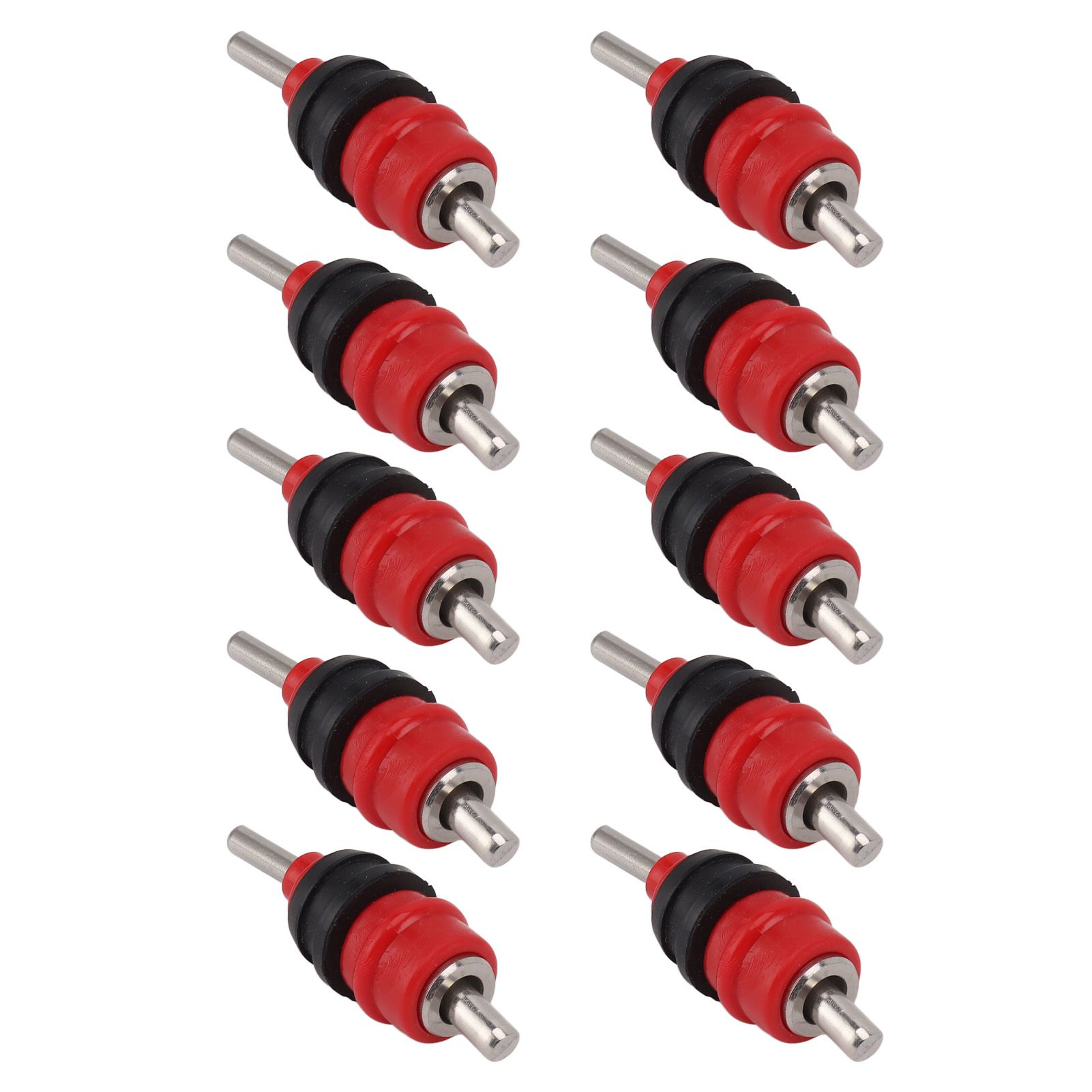 10pcs Automatic Chicken Water Nipple 360 Degree Poultry Drinking Water Chicken Duck Hen Watering Nipple Red Steel Ball - Image 4
