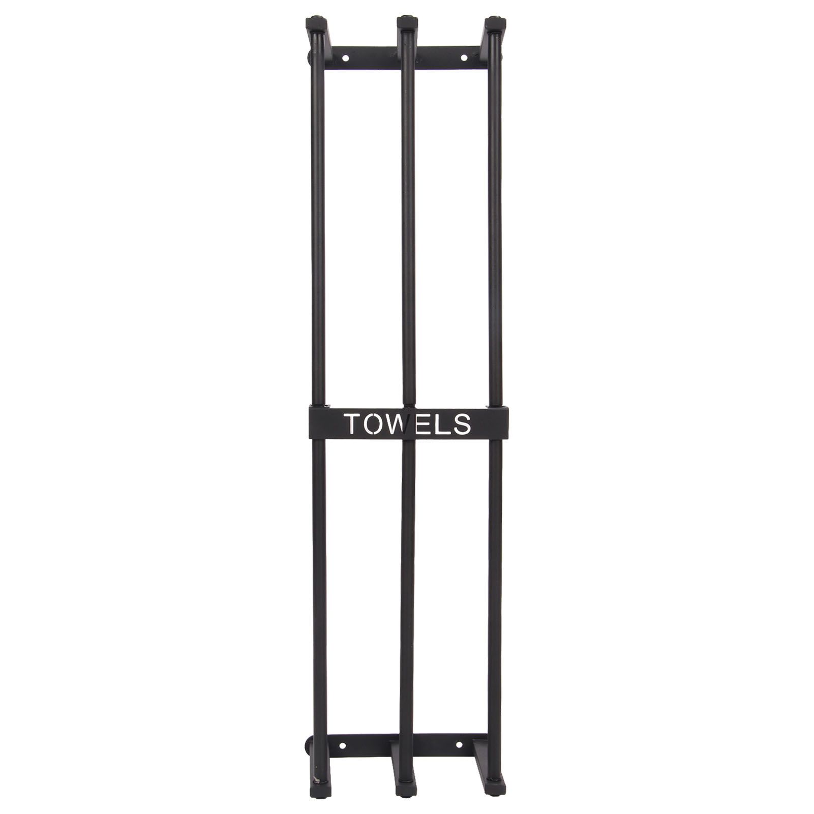 Bathroom Wall Towel Rack Wall Mounted 3 Bars Aluminum Alloy Rolled Towel Holder for Rolled Towels Black - Image 2