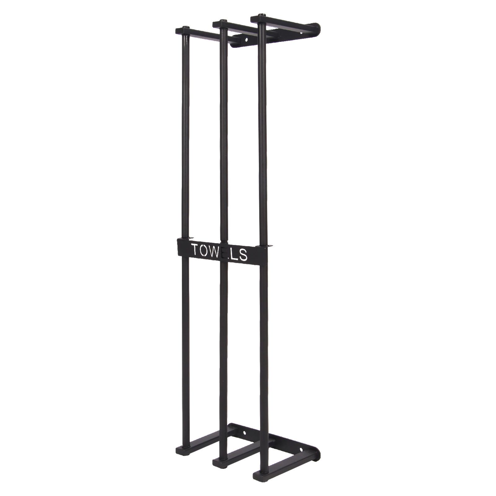 Bathroom Wall Towel Rack Wall Mounted 3 Bars Aluminum Alloy Rolled Towel Holder for Rolled Towels Black - Image 4