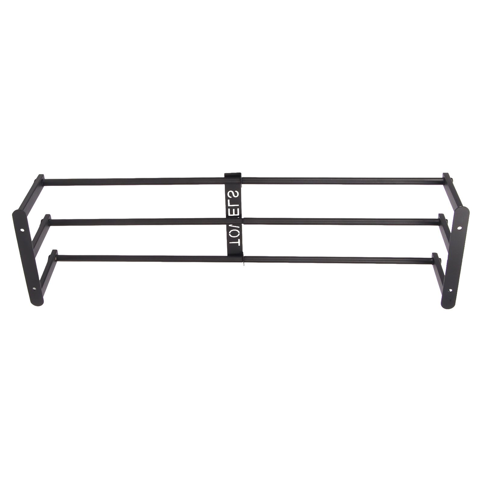 Bathroom Wall Towel Rack Wall Mounted 3 Bars Aluminum Alloy Rolled Towel Holder for Rolled Towels Black - Image 6
