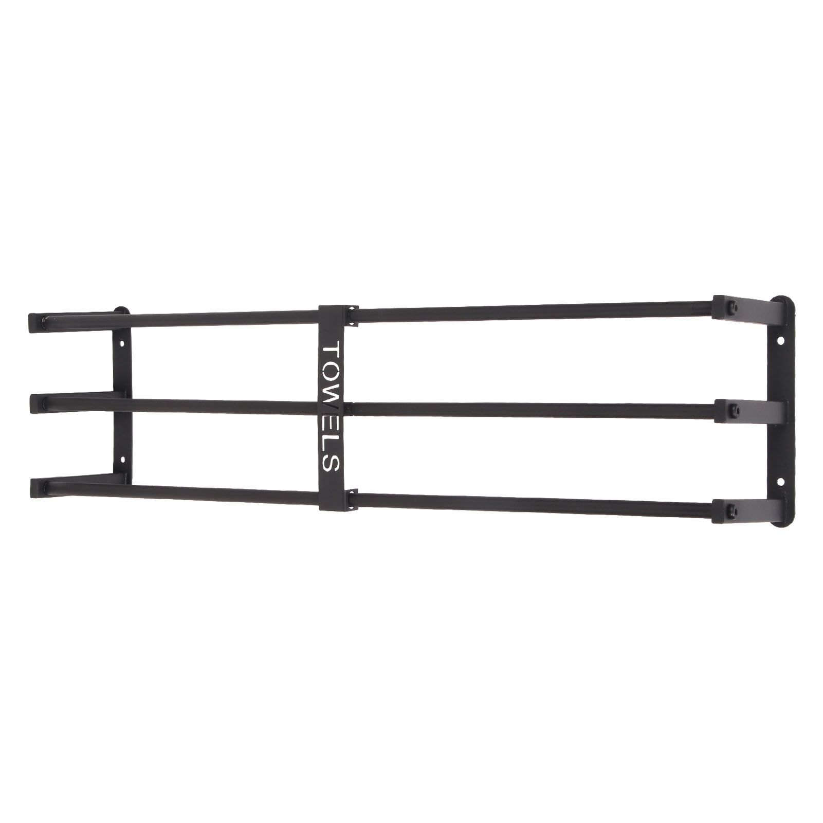 Bathroom Wall Towel Rack Wall Mounted 3 Bars Aluminum Alloy Rolled Towel Holder for Rolled Towels Black - Image 8