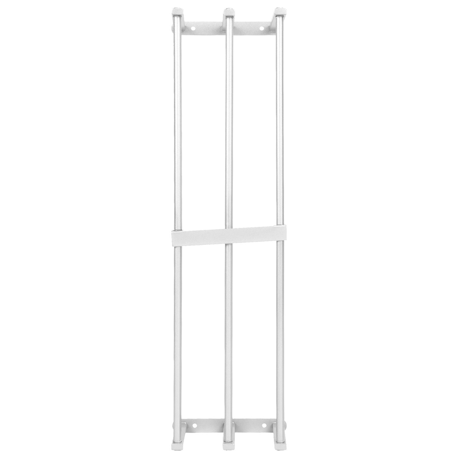 Bathroom Wall Towel Rack Wall Mounted 3 Bars Aluminum Alloy Rolled Towel Holder for Rolled Towels Silver - Image 2