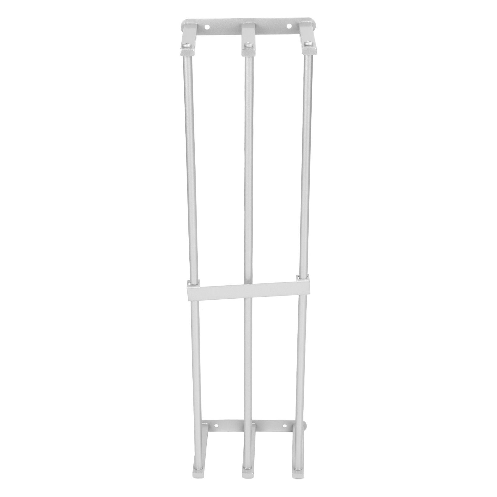 Bathroom Wall Towel Rack Wall Mounted 3 Bars Aluminum Alloy Rolled Towel Holder for Rolled Towels Silver - Image 3