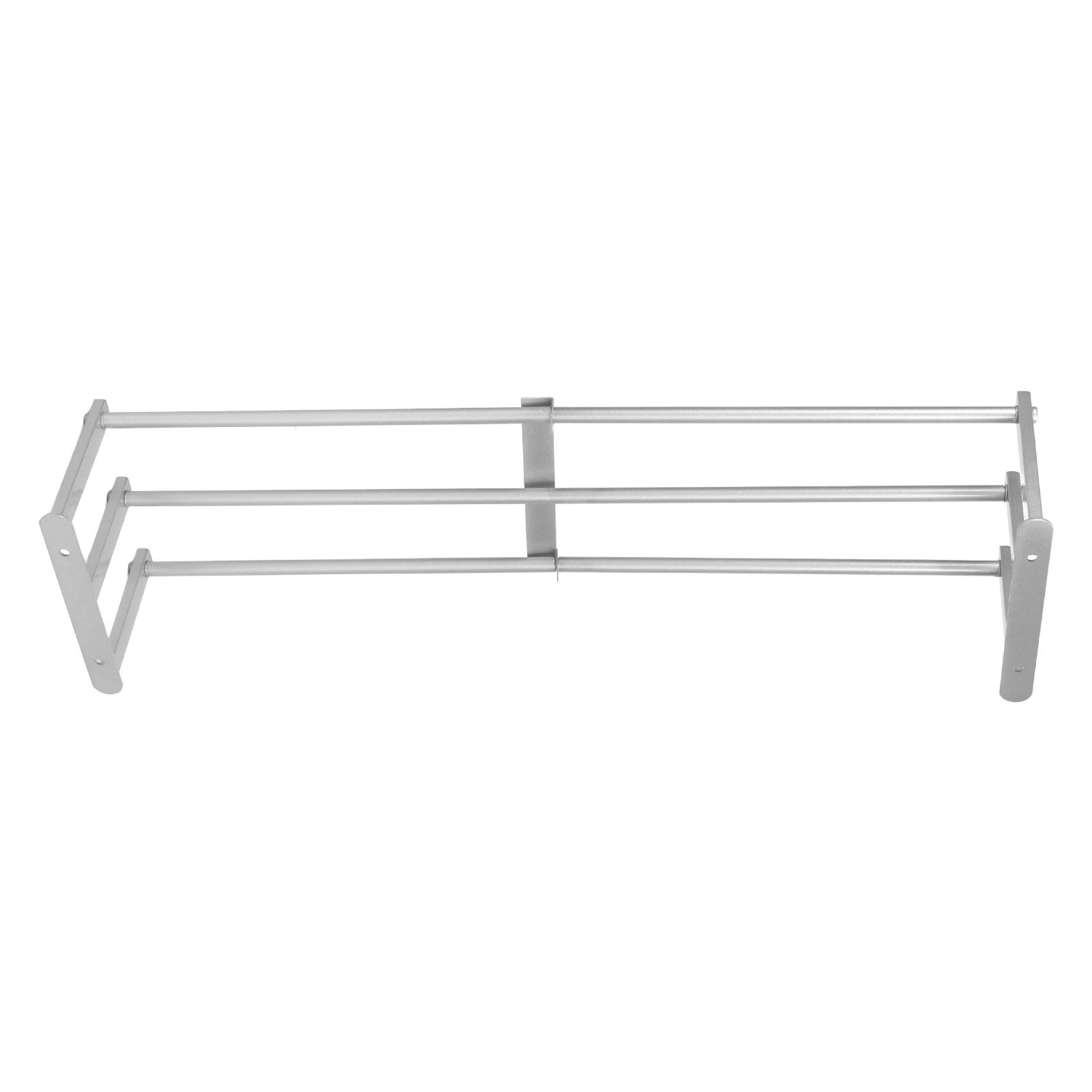 Bathroom Wall Towel Rack Wall Mounted 3 Bars Aluminum Alloy Rolled Towel Holder for Rolled Towels Silver - Image 6