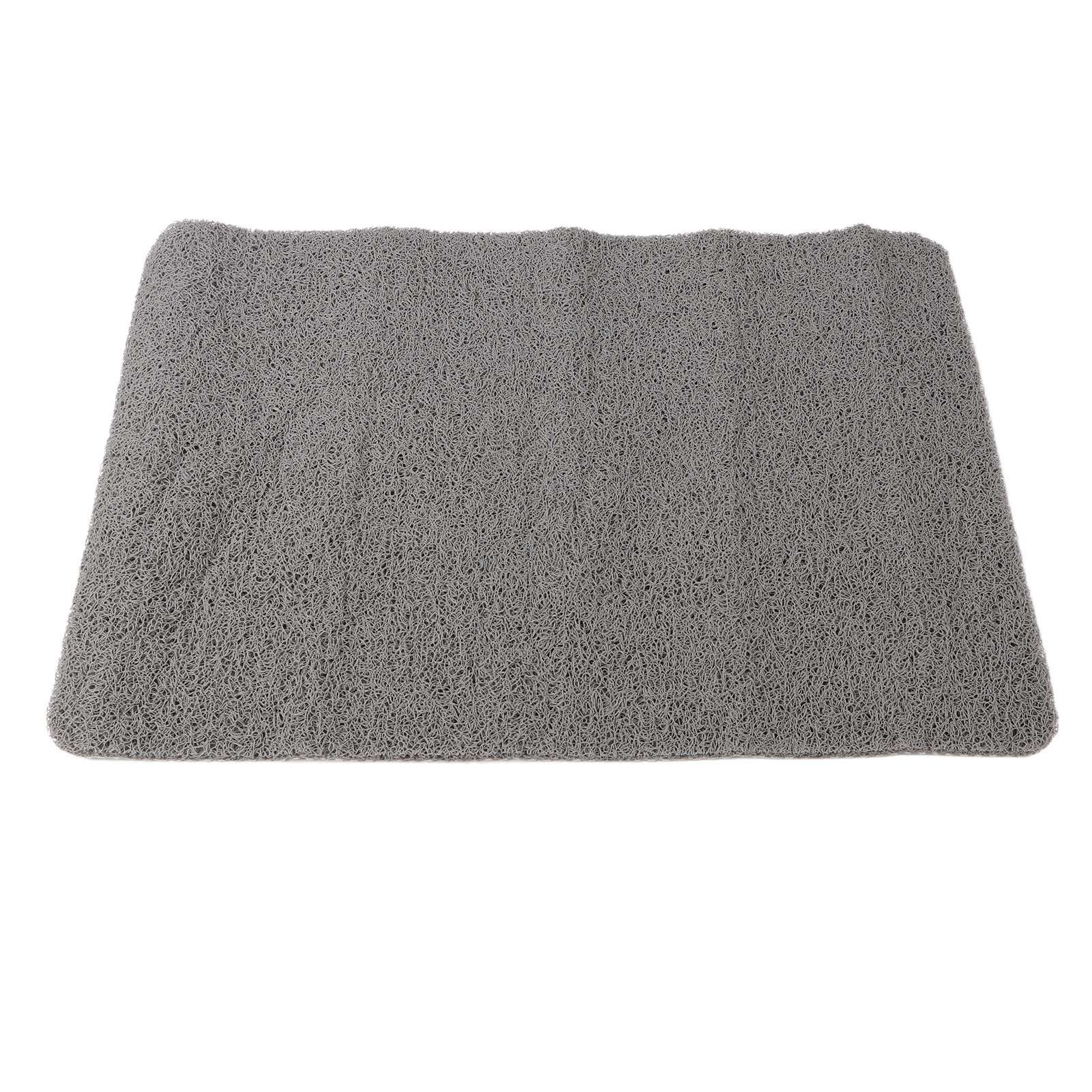 Indoor Non Slip Mat PVC Textured Bath Tub Shower Mat Water Proof Grey Bathroom Rug - Image 1
