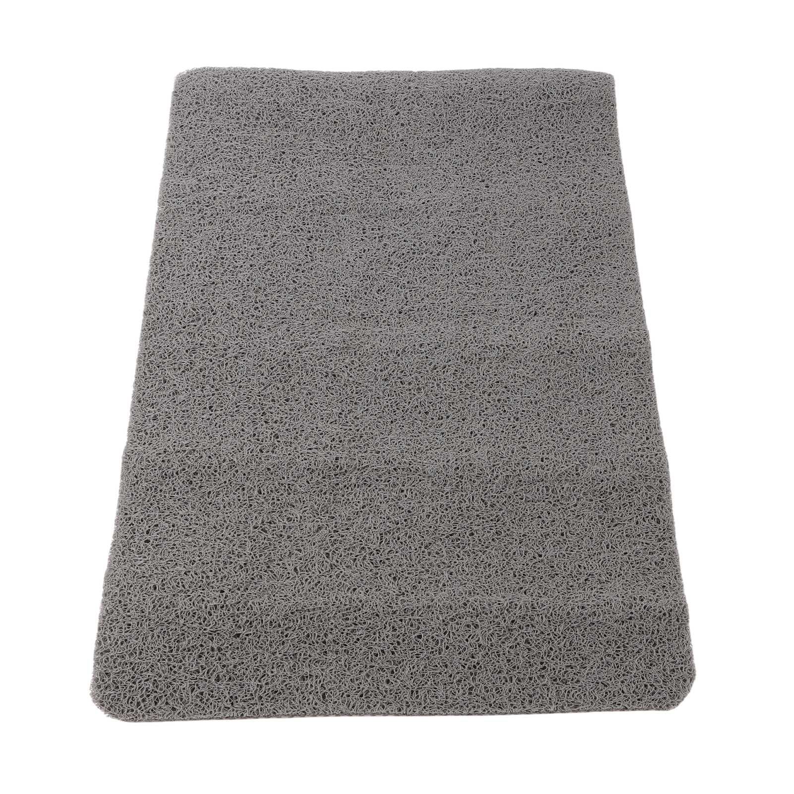 Indoor Non Slip Mat PVC Textured Bath Tub Shower Mat Water Proof Grey Bathroom Rug - Image 3