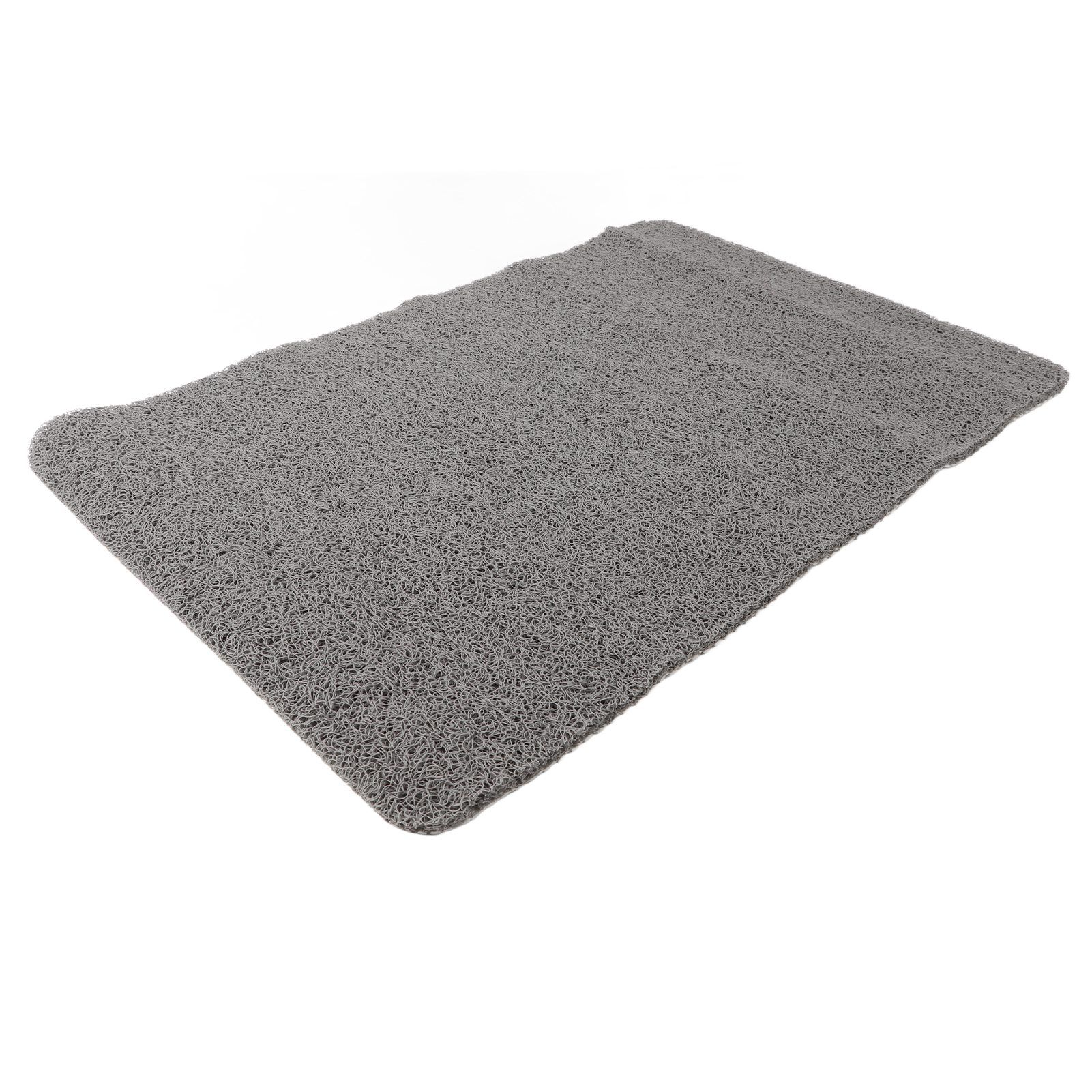 Indoor Non Slip Mat PVC Textured Bath Tub Shower Mat Water Proof Grey Bathroom Rug - Image 4