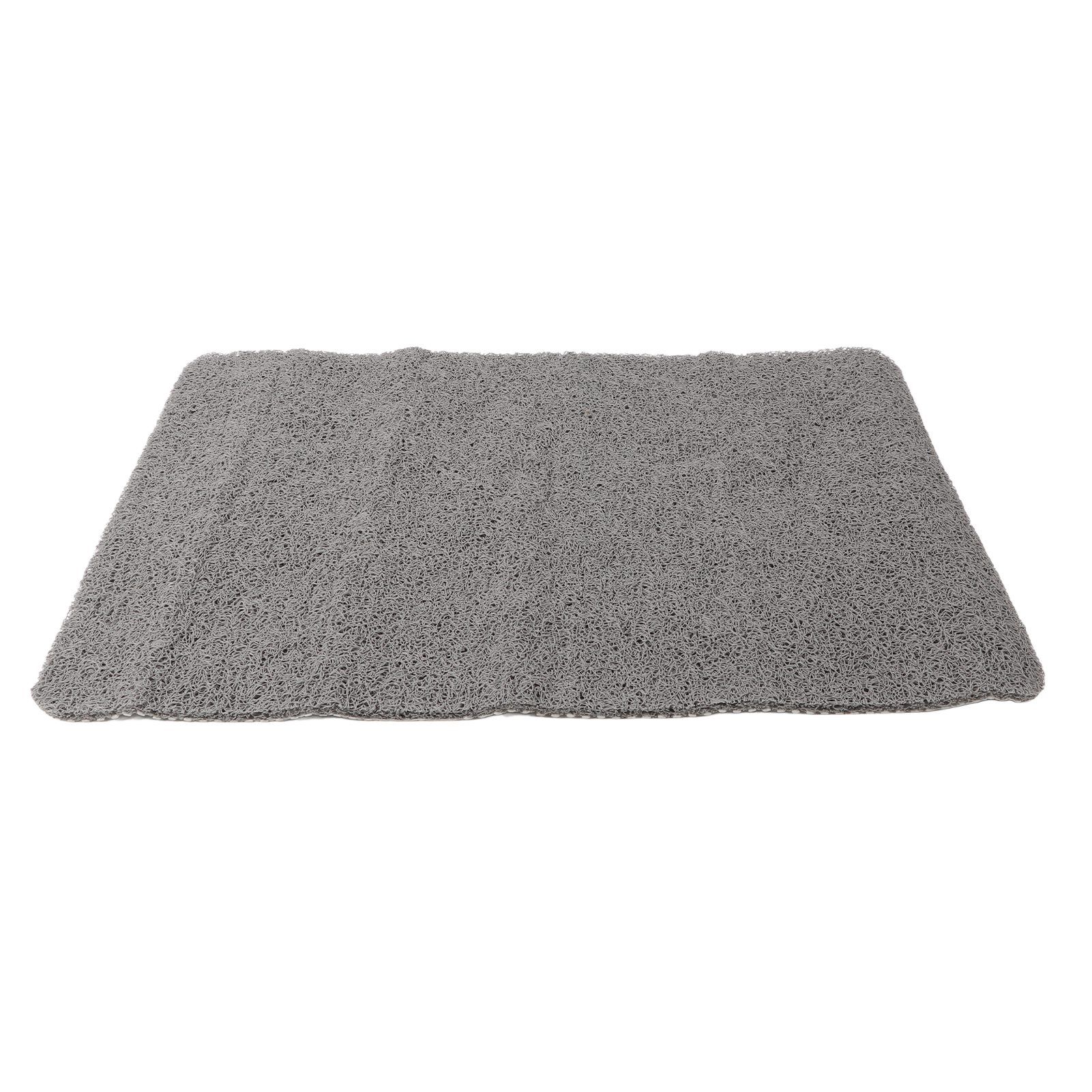 Indoor Non Slip Mat PVC Textured Bath Tub Shower Mat Water Proof Grey Bathroom Rug - Image 6