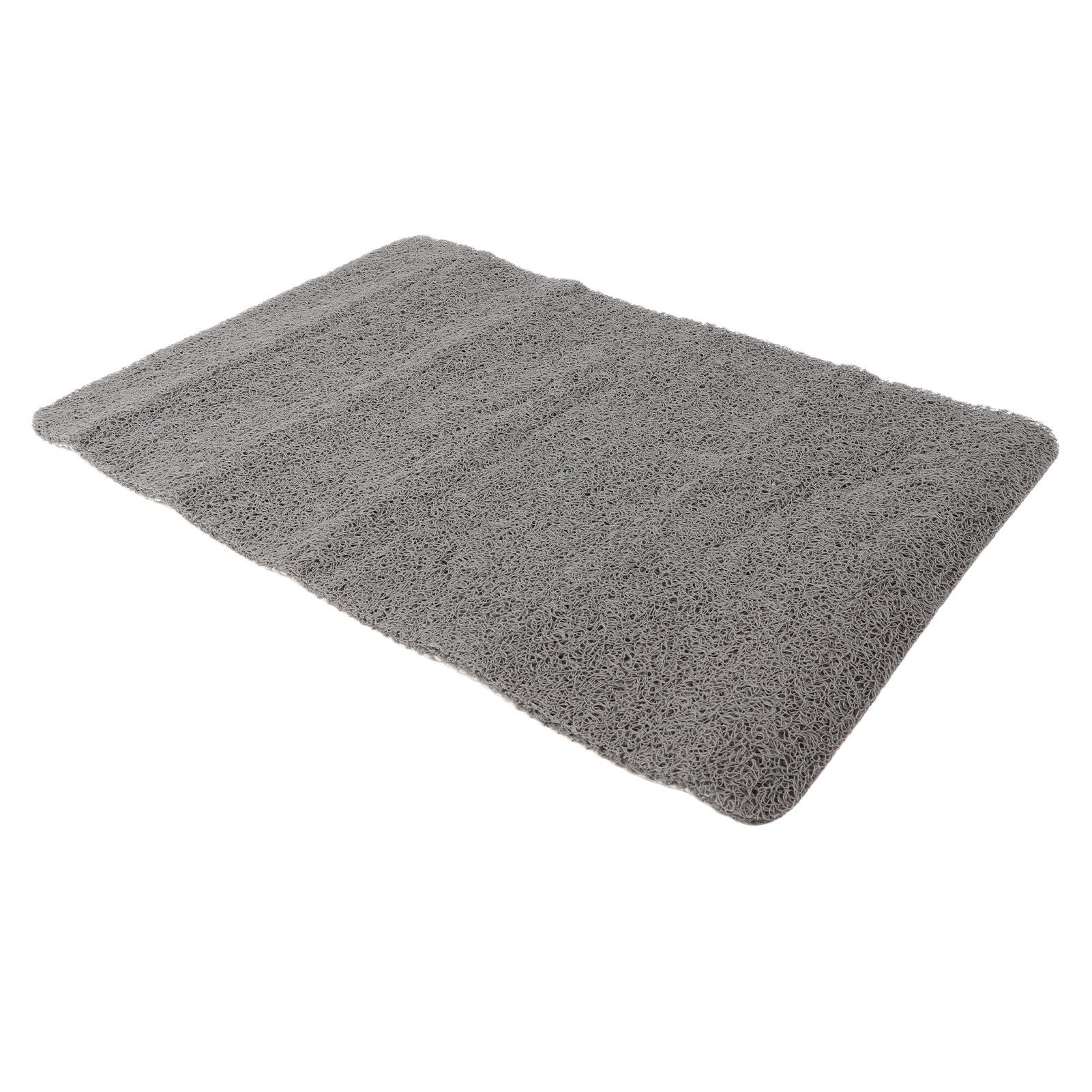 Indoor Non Slip Mat PVC Textured Bath Tub Shower Mat Water Proof Grey Bathroom Rug - Image 7