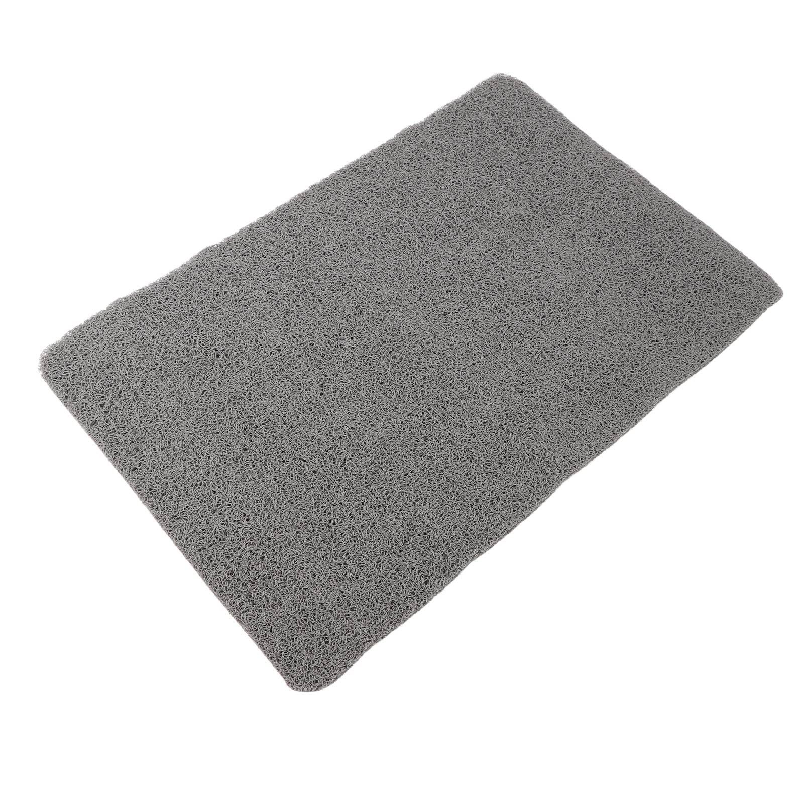 Indoor Non Slip Mat PVC Textured Bath Tub Shower Mat Water Proof Grey Bathroom Rug - Image 8