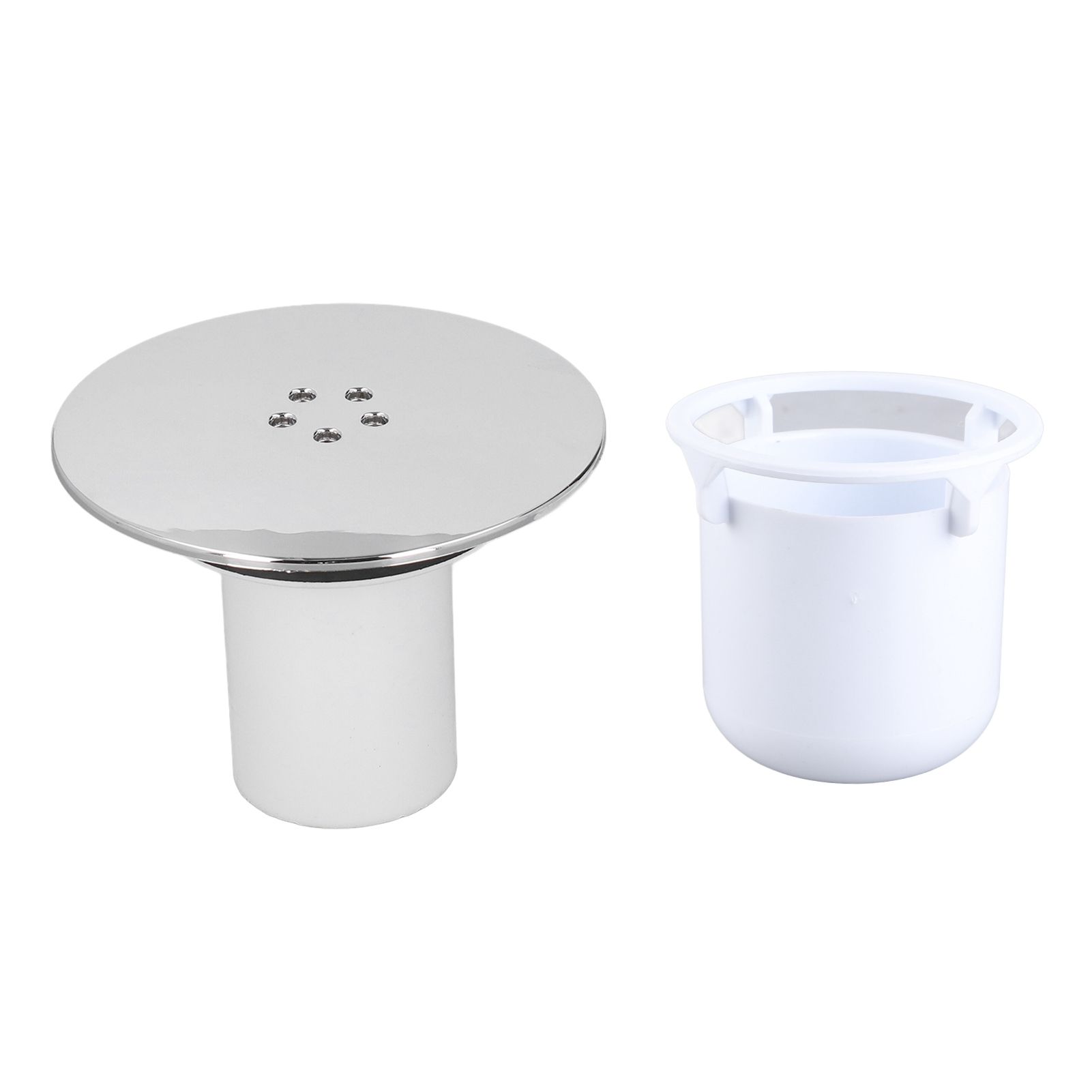 Shower Drain Cover Tray Waste Trap Plug Hole Cover Replacement Chromate Treatment Fast Flow - Image 2
