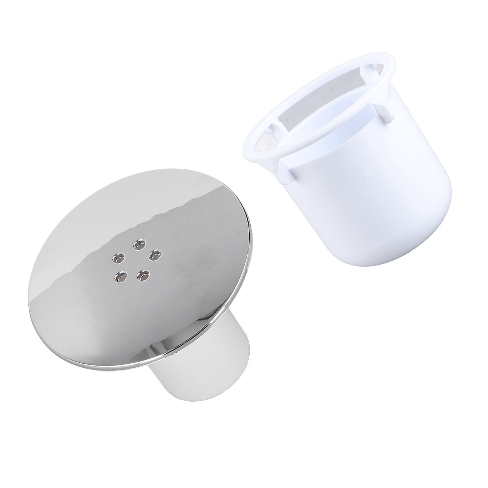 Shower Drain Cover Tray Waste Trap Plug Hole Cover Replacement Chromate Treatment Fast Flow - Image 3
