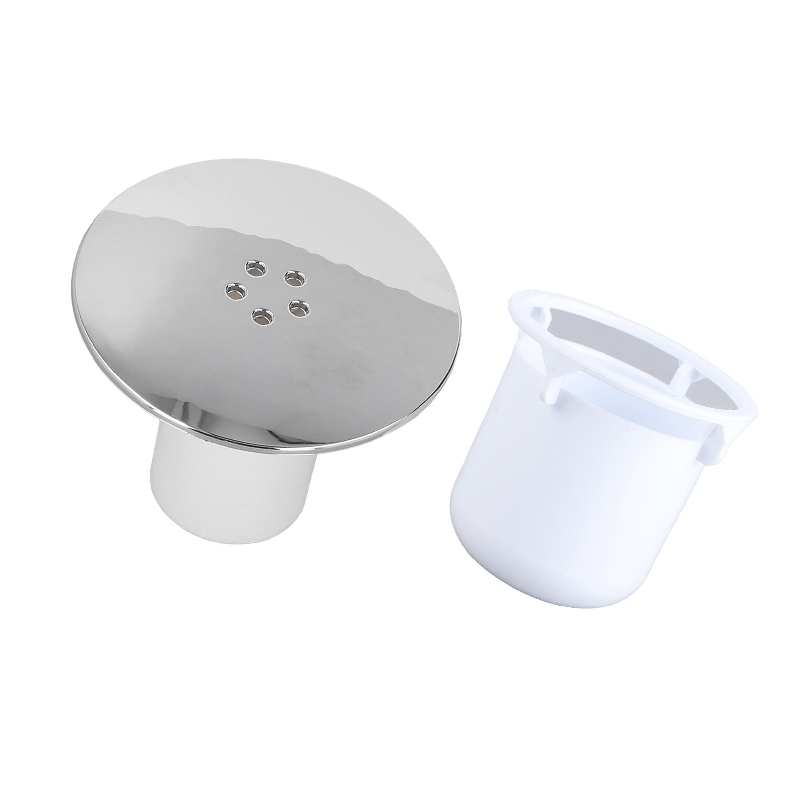 Shower Drain Cover Tray Waste Trap Plug Hole Cover Replacement Chromate Treatment Fast Flow - Image 4