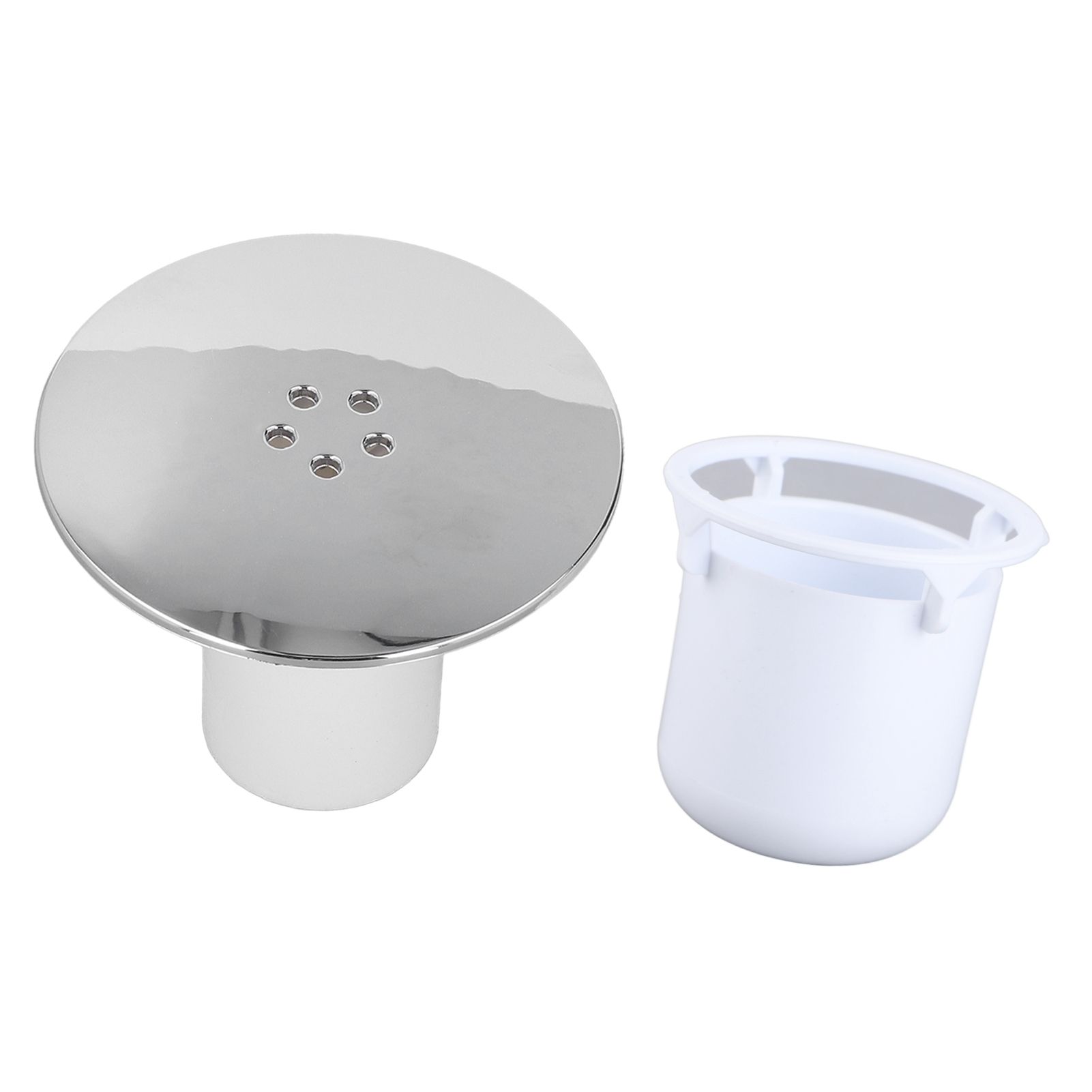Shower Drain Cover Tray Waste Trap Plug Hole Cover Replacement Chromate Treatment Fast Flow - Image 5