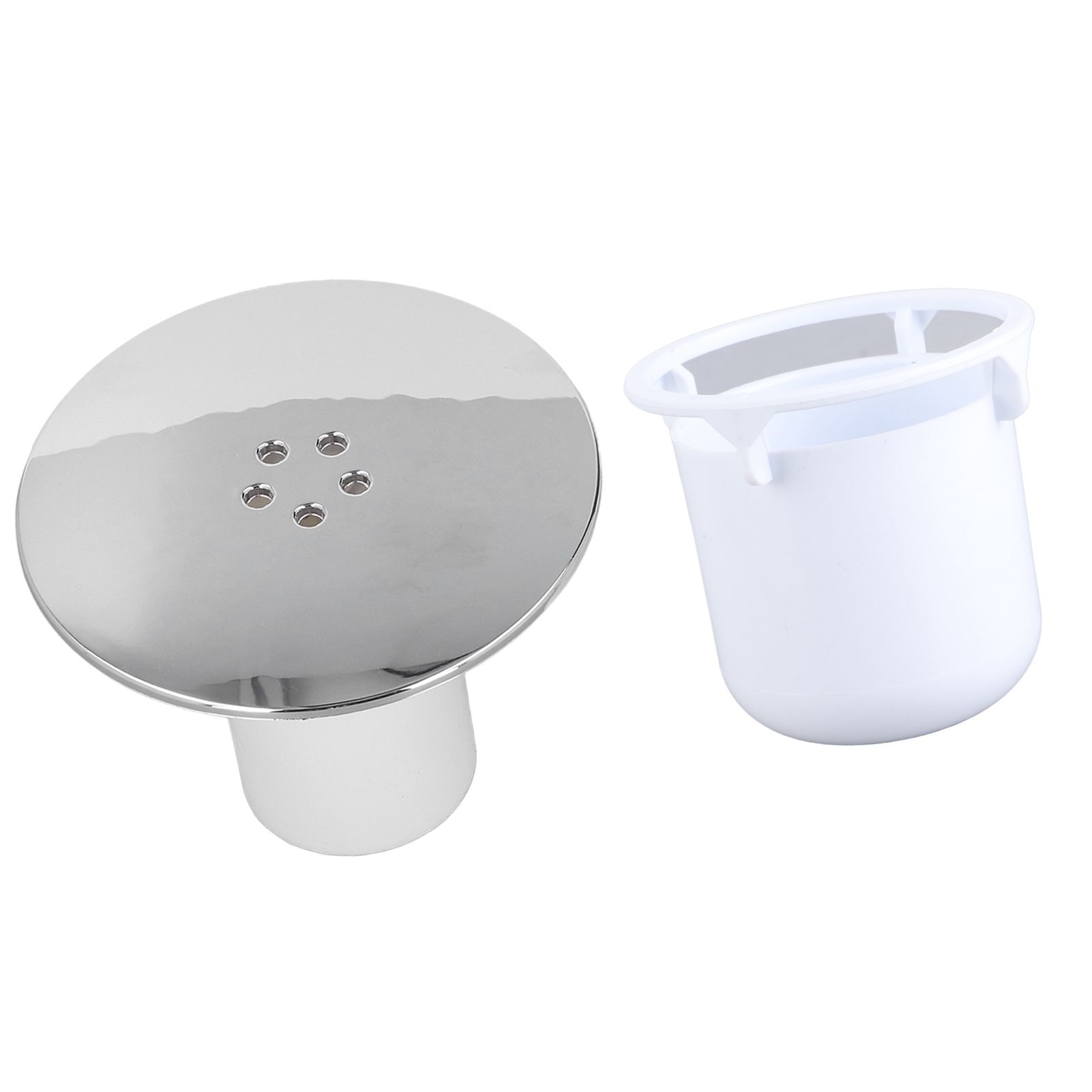 Shower Drain Cover Tray Waste Trap Plug Hole Cover Replacement Chromate Treatment Fast Flow - Image 6