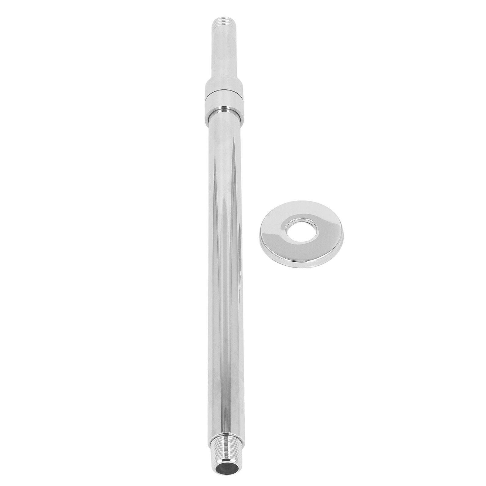 27.6in Ceiling Mount Rain Shower Head Shower Arm Adjustable Shower Extension Arm Stainless Steel Shower Ceiling Extension Arm - Image 1