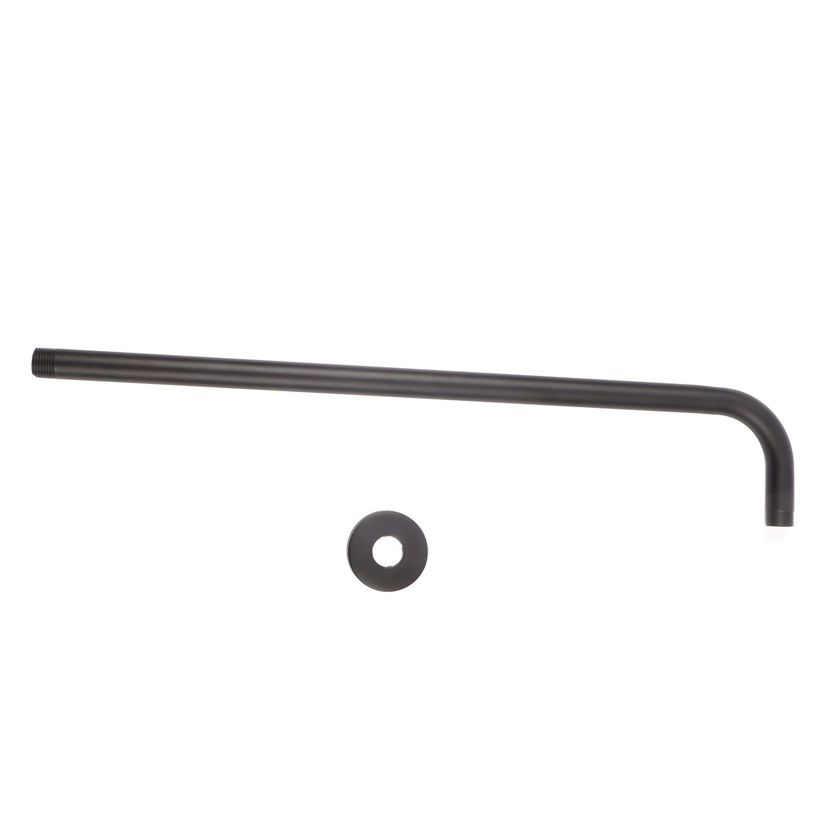 Shower Arm Stainless Steel Shower Head Extension Pipe Bathroom Shower Hardware Accessories Black 52cm - Image 1