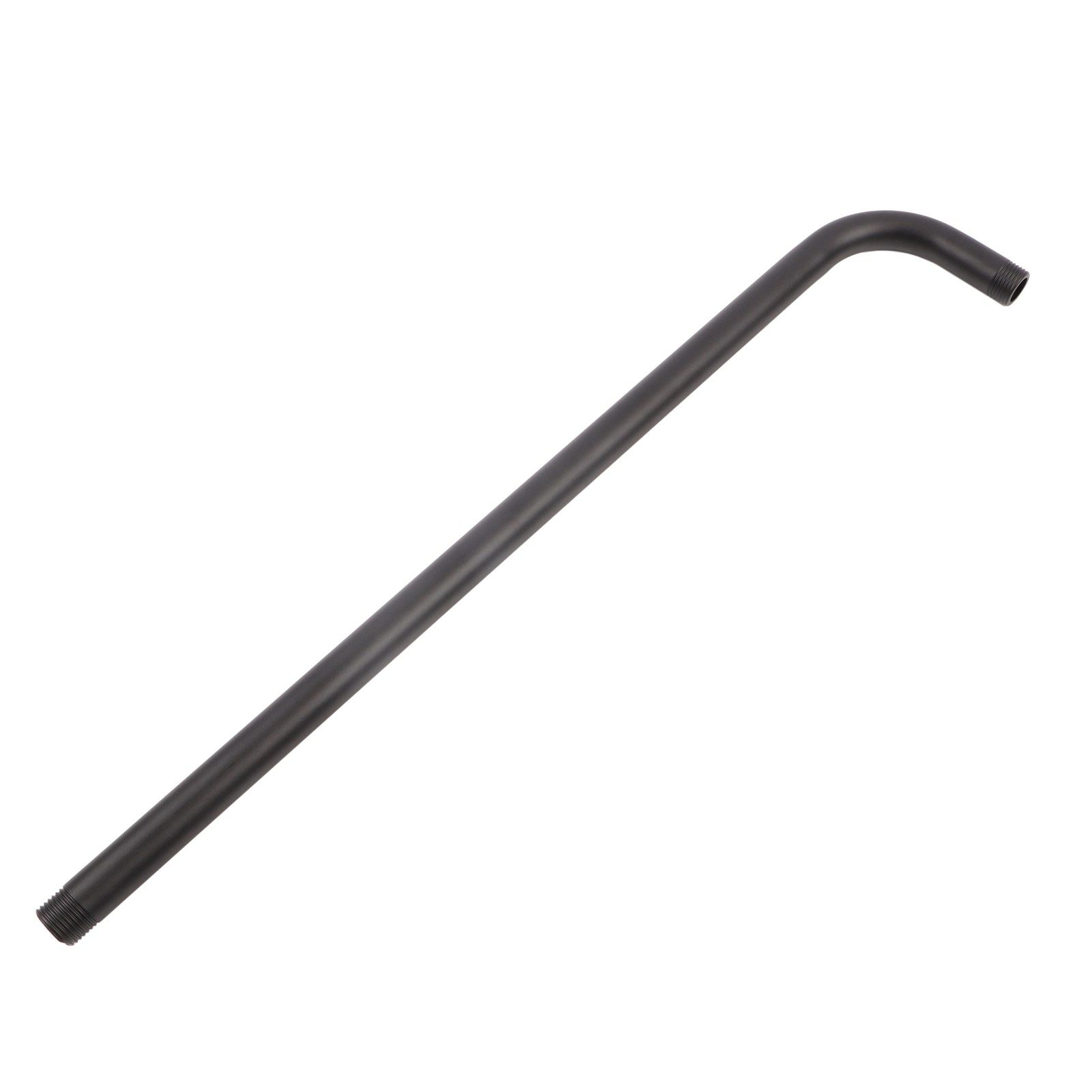 Shower Arm Stainless Steel Shower Head Extension Pipe Bathroom Shower Hardware Accessories Black 52cm - Image 2