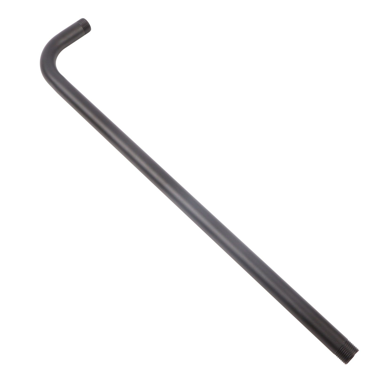 Shower Arm Stainless Steel Shower Head Extension Pipe Bathroom Shower Hardware Accessories Black 52cm - Image 7