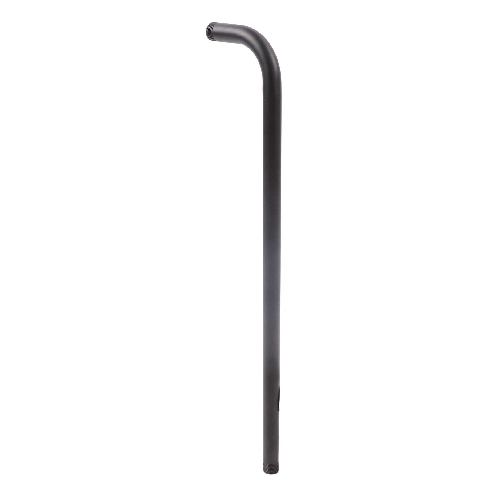 Shower Arm Stainless Steel Shower Head Extension Pipe Bathroom Shower Hardware Accessories Black 52cm - Image 8