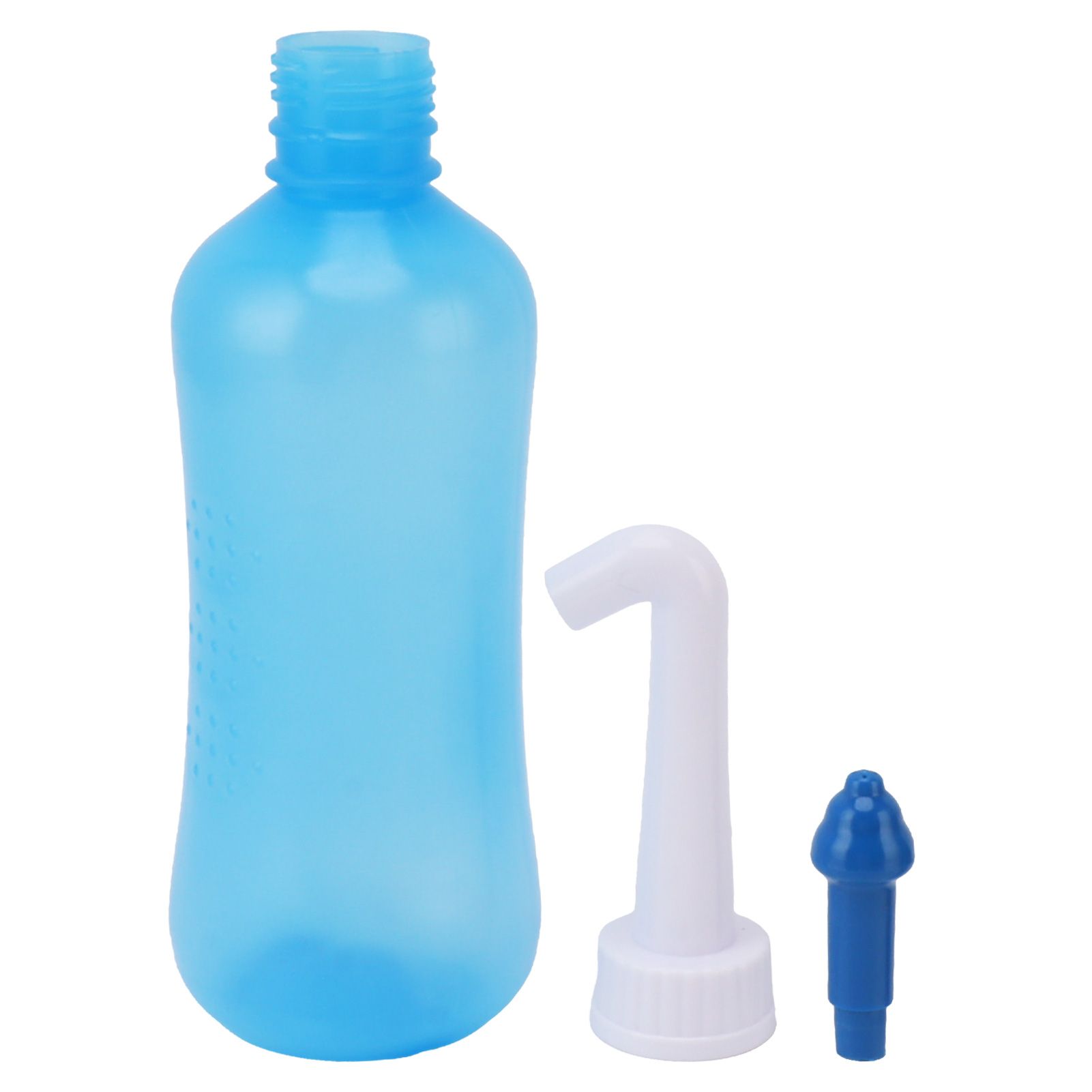 Nasal Irrigation Manual Sinus Rinse Bottle Pressure Nose Wash Cleaner for Children Adults Kids 310ml+ Five Hole Head - Image 1