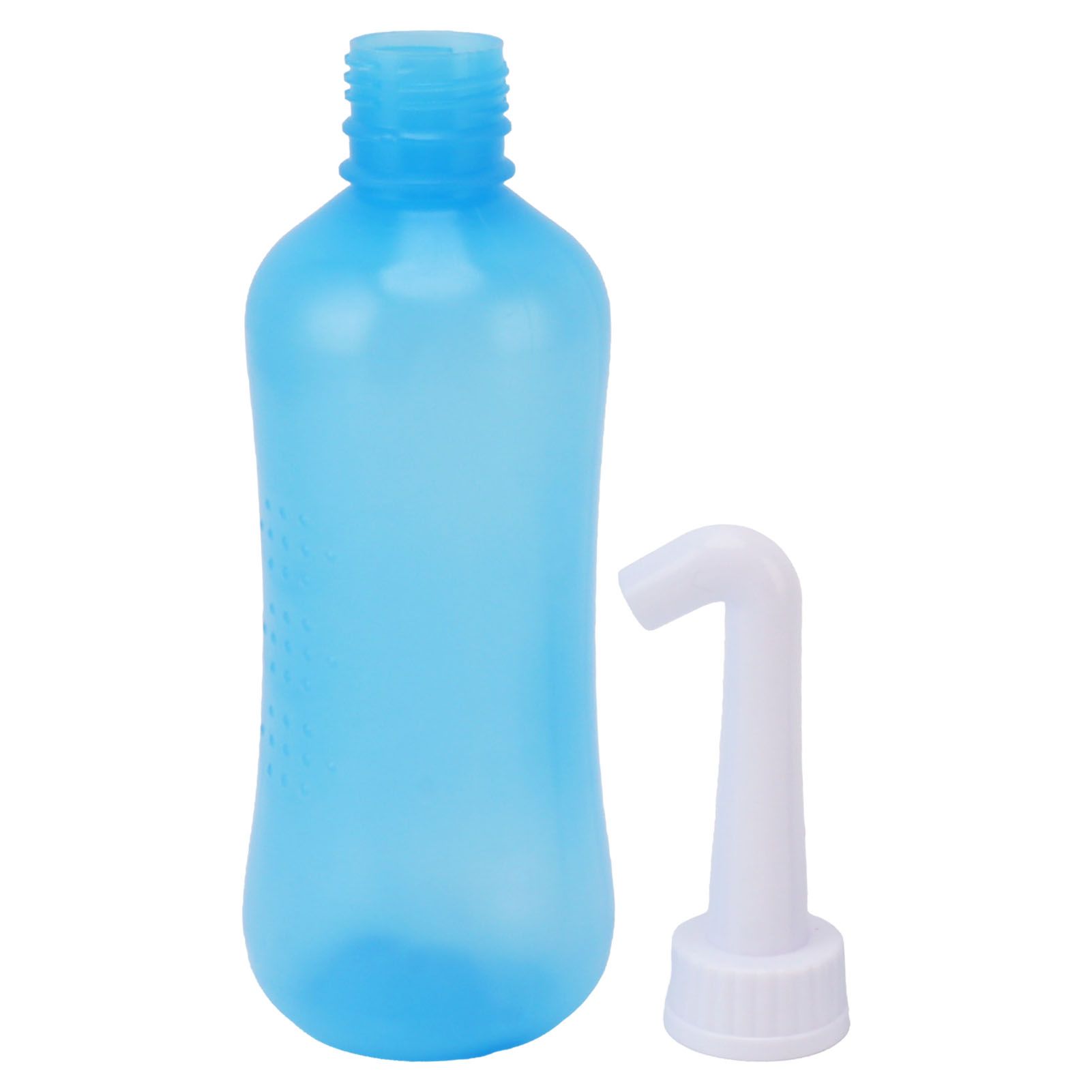 Nasal Irrigation Manual Sinus Rinse Bottle Pressure Nose Wash Cleaner for Children Adults Kids 310ml+Single Hole Head +Five Hole Head - Image 2