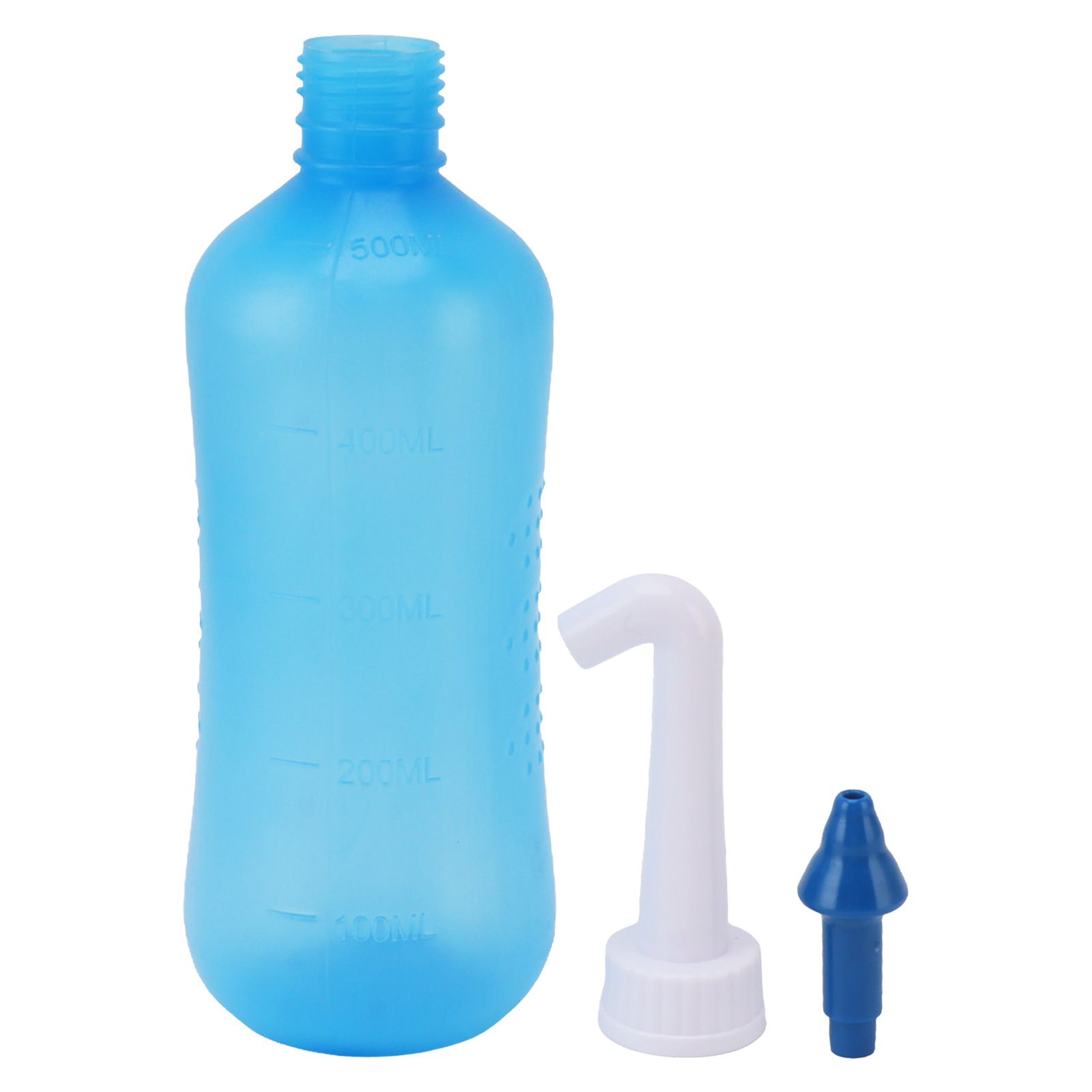 Nasal Irrigation Manual Sinus Rinse Bottle Pressure Nose Wash Cleaner for Children Adults Kids 500ml+ Five Hole Head - Image 1
