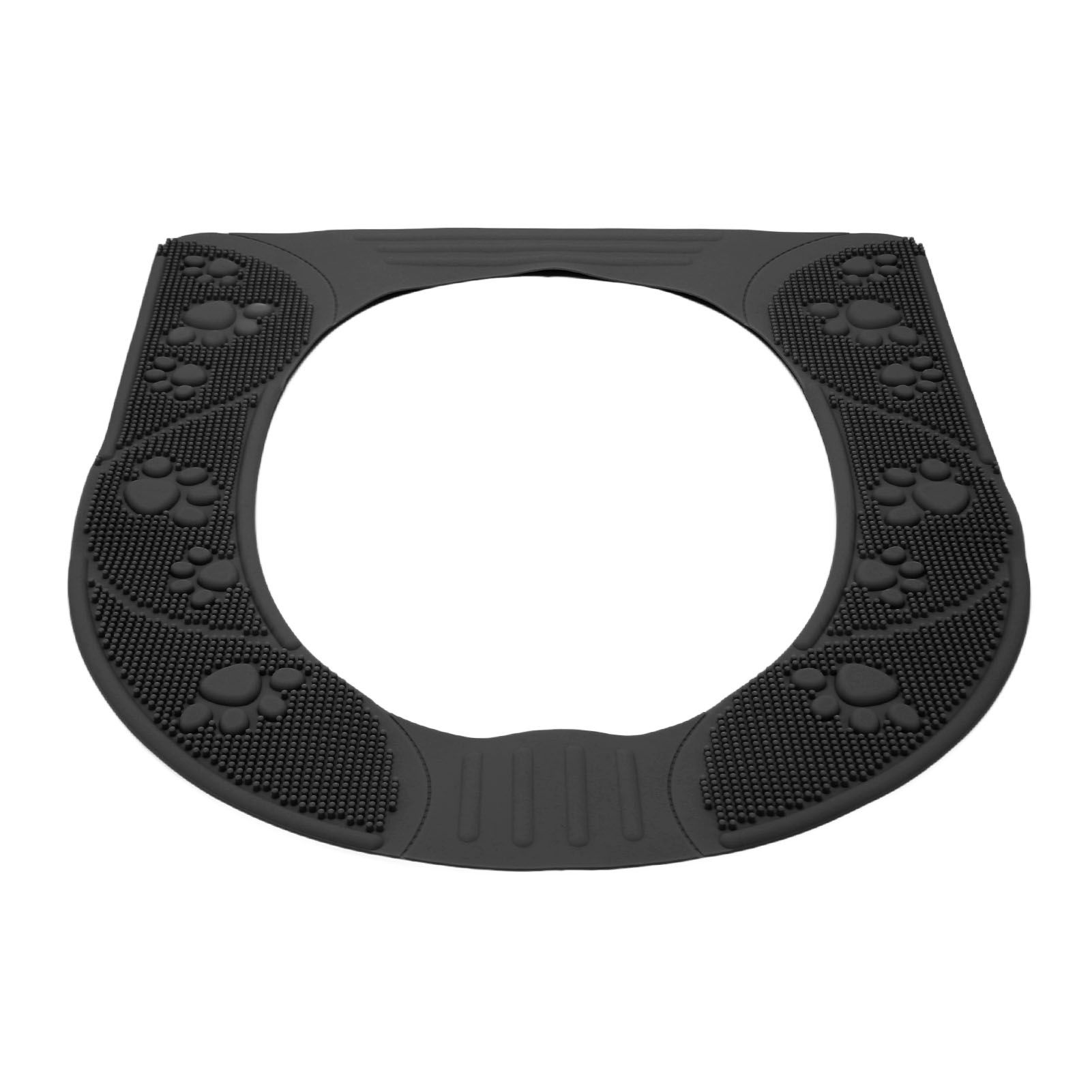 Four Season Universal Toilet Seat Cover Washable Silicone Non Slip Toilet Seat Cover Pad Grey - Image 2