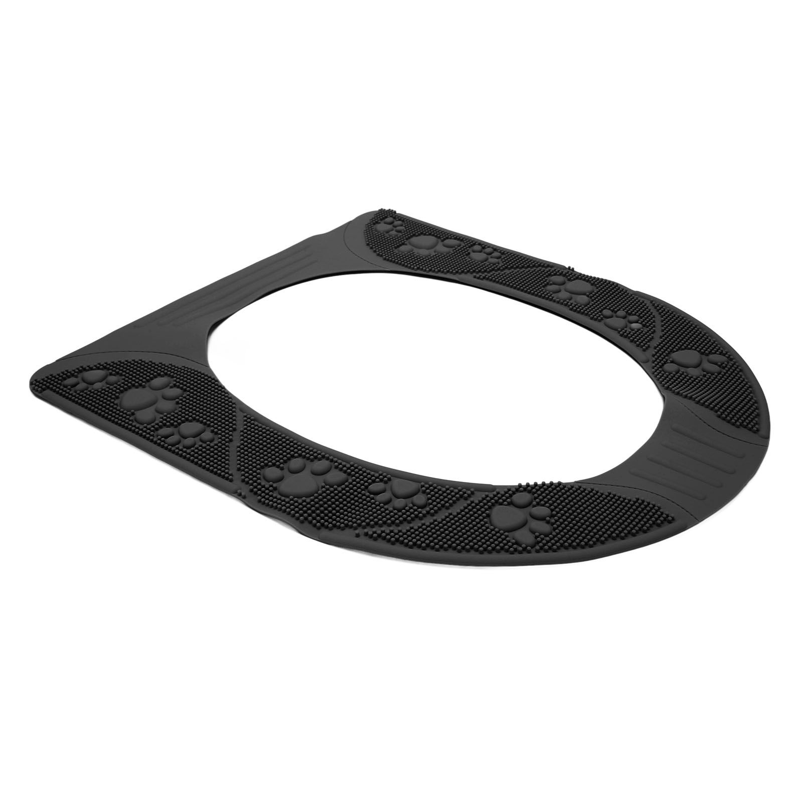 Four Season Universal Toilet Seat Cover Washable Silicone Non Slip Toilet Seat Cover Pad Grey - Image 3