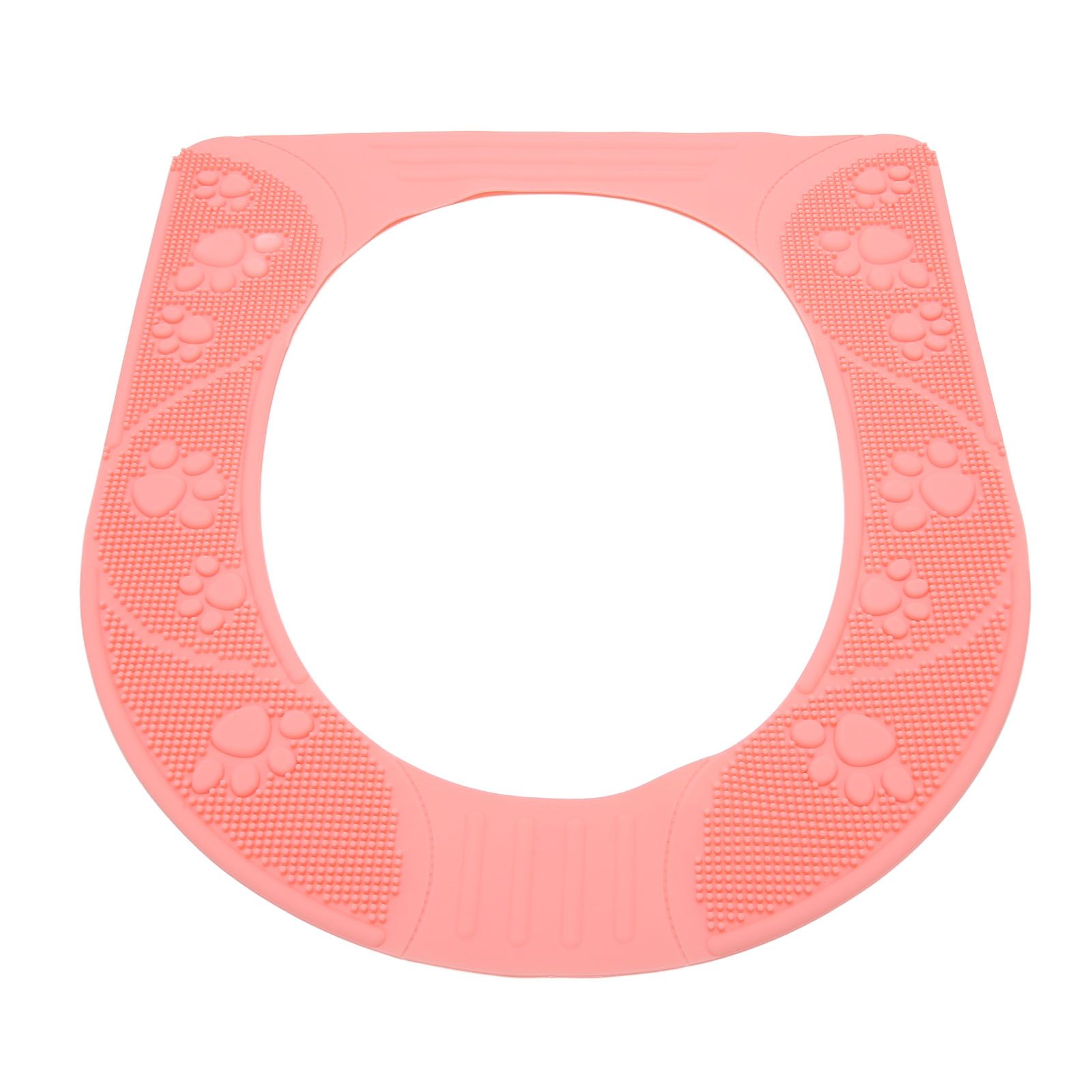 Four Season Universal Toilet Seat Cover Washable Silicone Non Slip Toilet Seat Cover Pad Pink - Image 6
