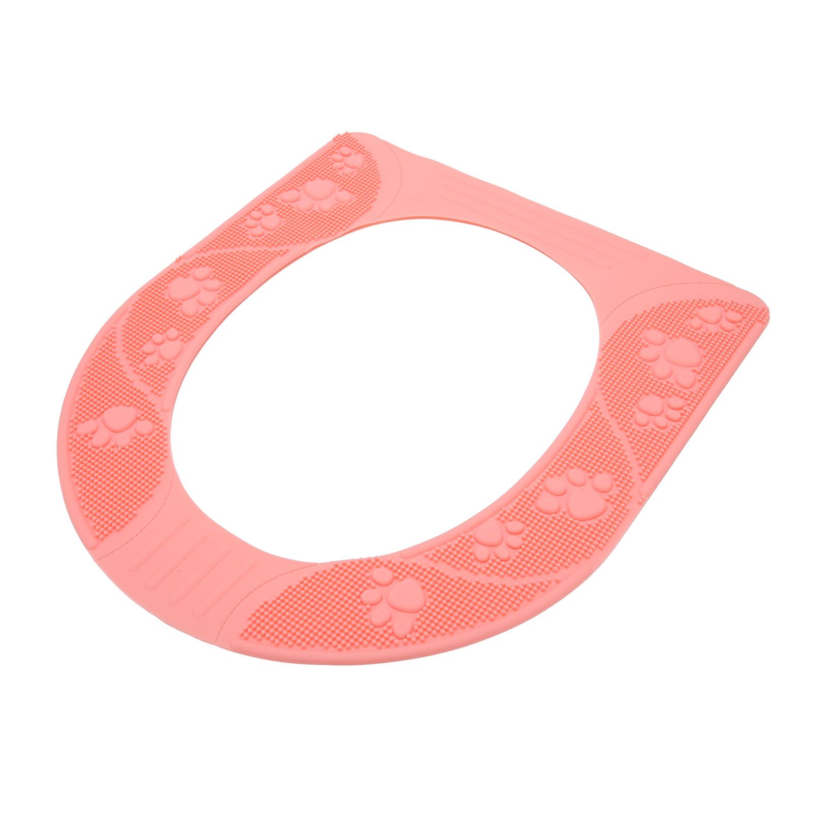 Four Season Universal Toilet Seat Cover Washable Silicone Non Slip Toilet Seat Cover Pad Pink - Image 7