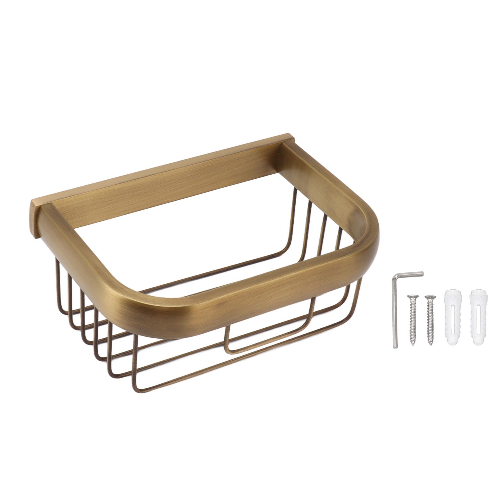Wall Mount Tissue Holder Innovative Vintage Brass Bathroom Toilet Paper Holder for Kitchen Living Room Bathroom - Image 1
