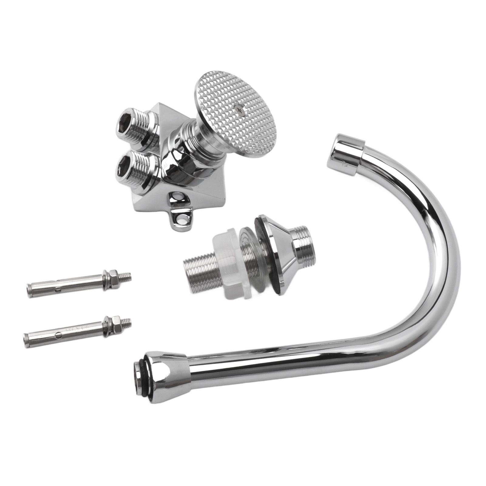 Foot Pedal Faucet Hands Free Foot Valve Flexible Hose Touchless Floor Mount Foot Control Faucet for Kitchen - Image 3