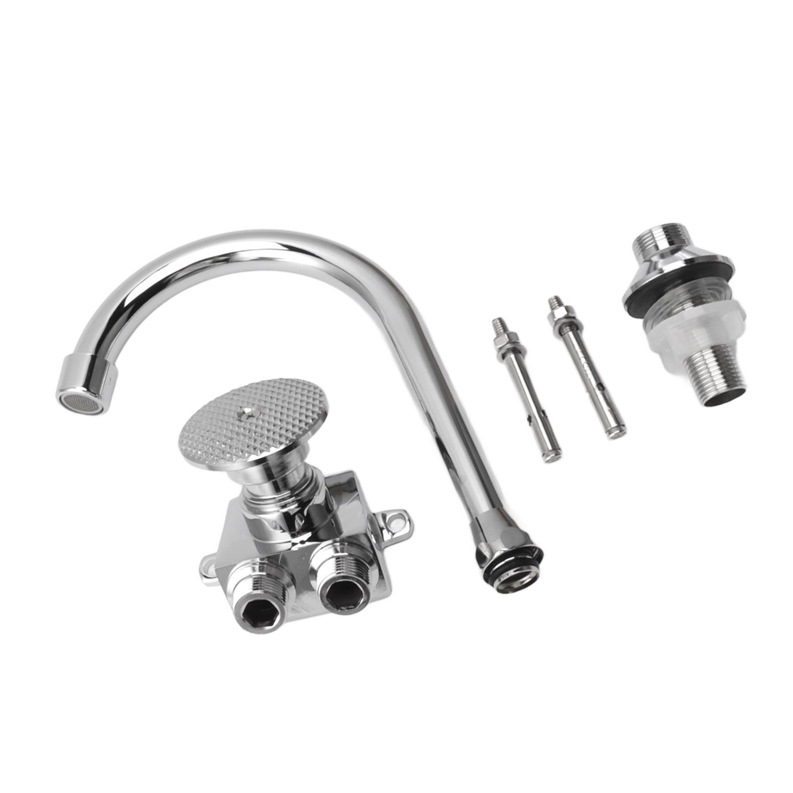 Foot Pedal Faucet Hands Free Foot Valve Flexible Hose Touchless Floor Mount Foot Control Faucet for Kitchen - Image 5