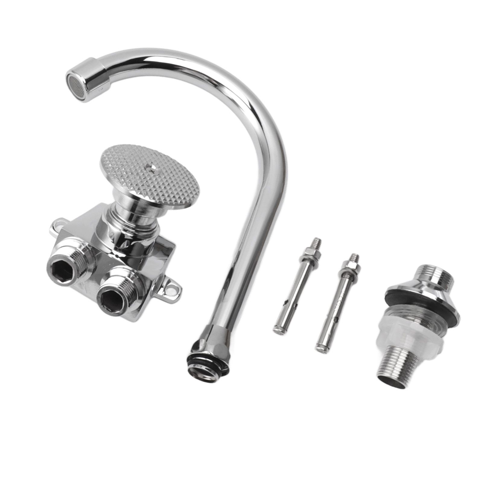 Foot Pedal Faucet Hands Free Foot Valve Flexible Hose Touchless Floor Mount Foot Control Faucet for Kitchen - Image 6