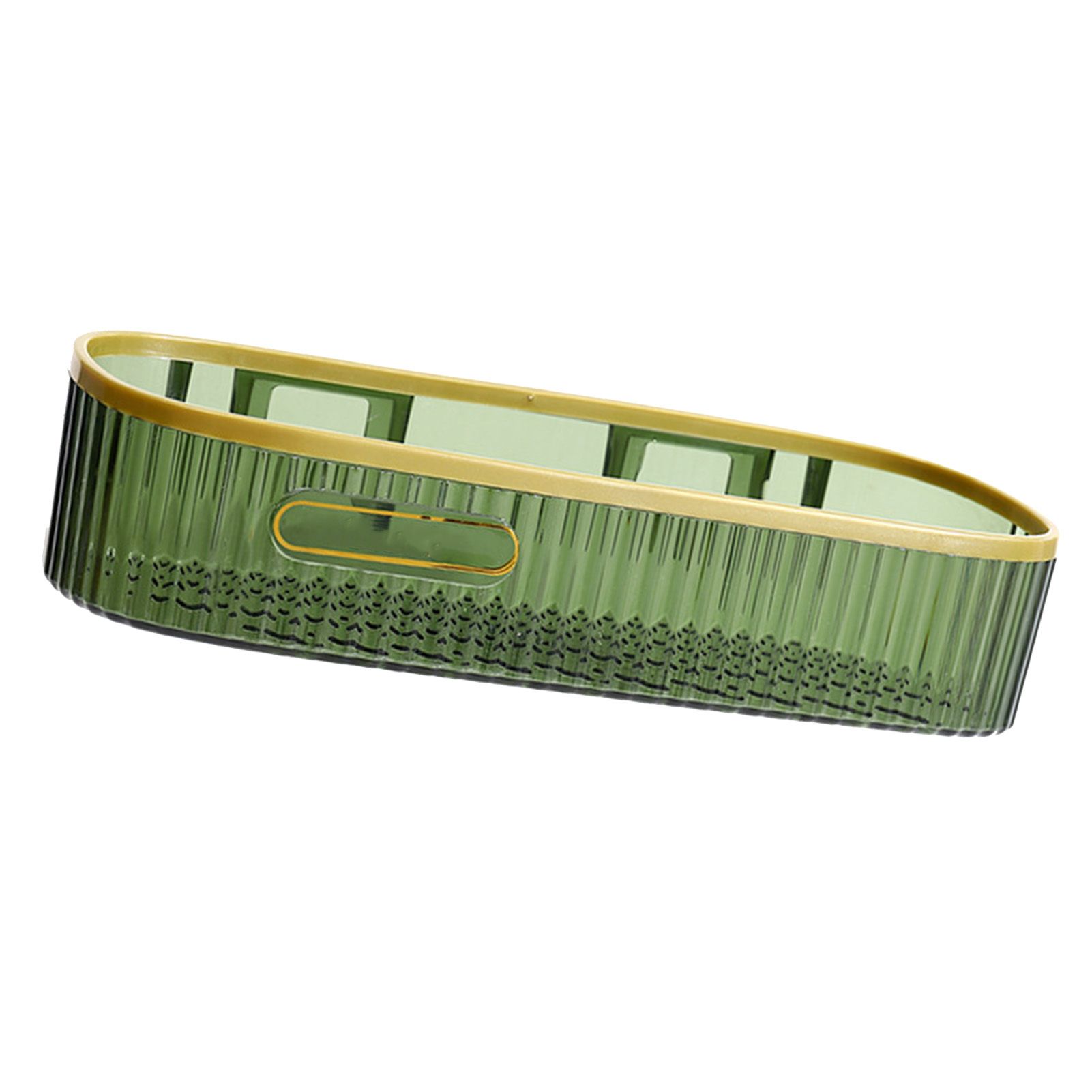 Wall Mounted Storage Rack Punch Free Shower Caddy Shelf Bathroom No Drilling Storage Rack for Household Long Strip ‑ Dark Green - Image 5