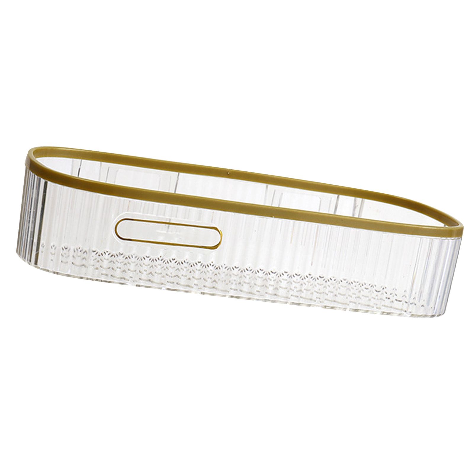 Wall Mounted Storage Rack Punch Free Shower Caddy Shelf Bathroom No Drilling Storage Rack for Household Long Strip ‑ Transparent - Image 3