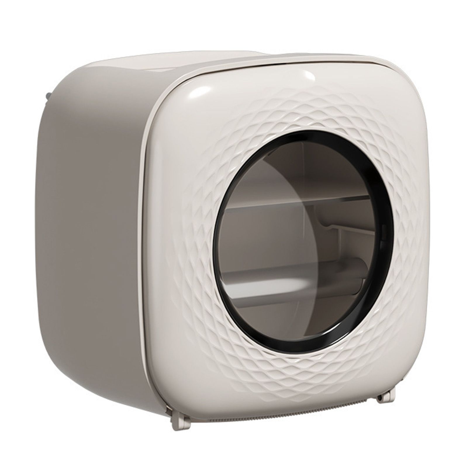 Toilet Paper Bathroom Set Box Punch Free Waterproof for Tissue Wall Mounted Decoration Light Khaki - Image 1
