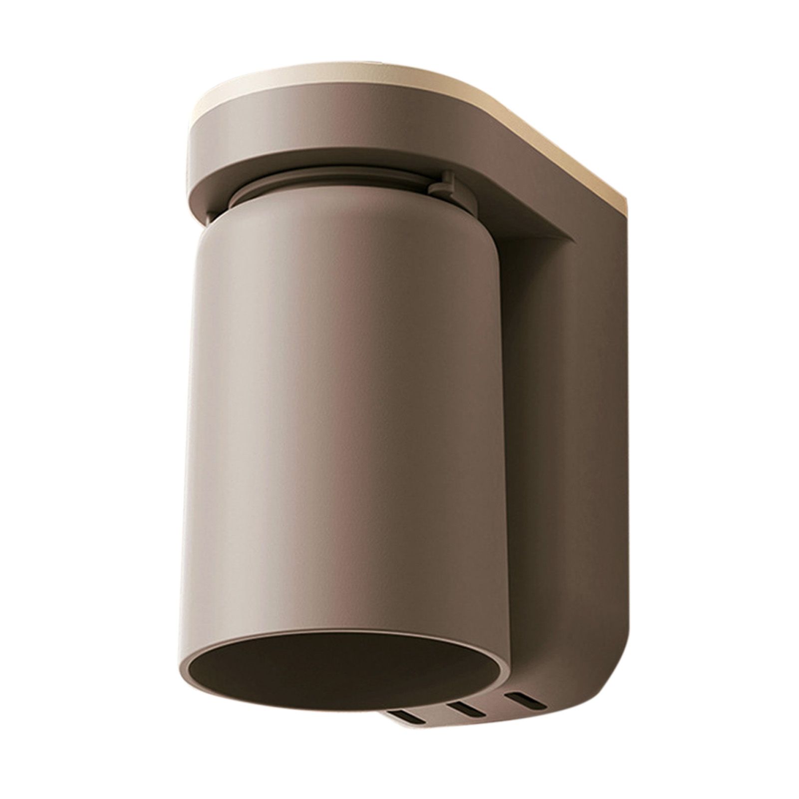 Wall Mounted Toothbrush Holder with Drainage Function Self Adhesive Toothbrush Holder with Cups for Bathroom Caramel Brown - Image 2